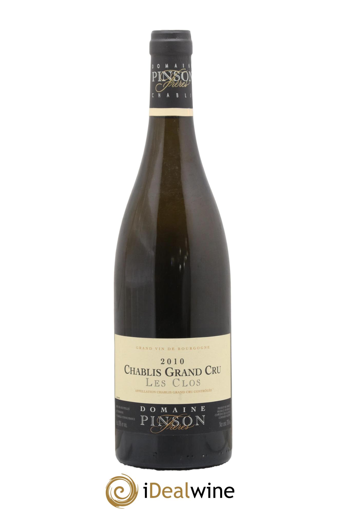 Chablis Grand Cru Les Clos Pinson Frères (Domaine) 2010 - Posten von 1 Flasche - 0
