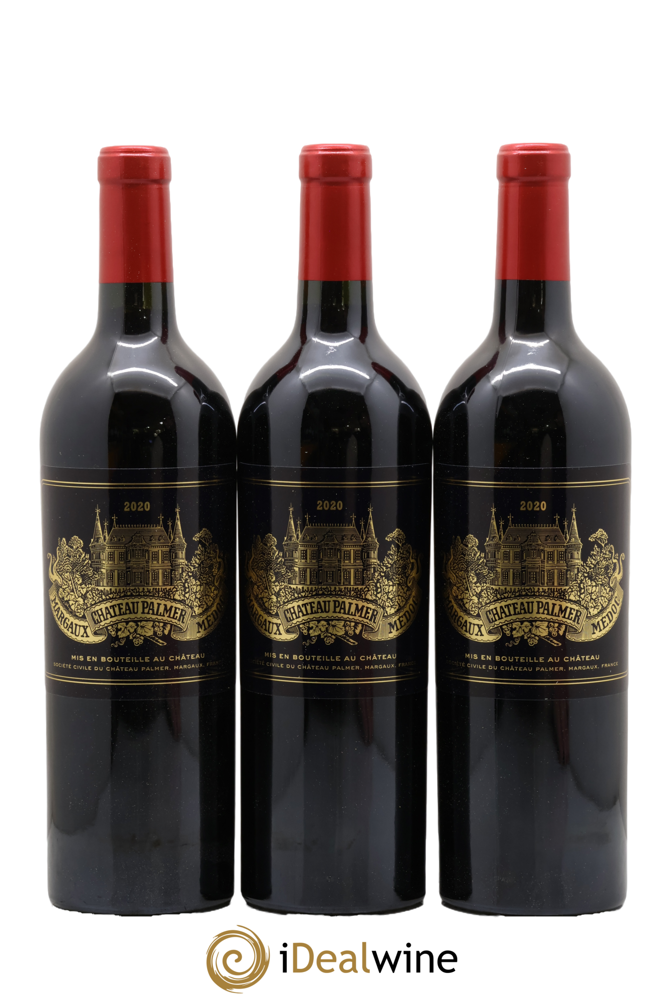 Château Palmer 3ème Grand Cru Classé 2020 - Lot de 3 bouteilles - 0