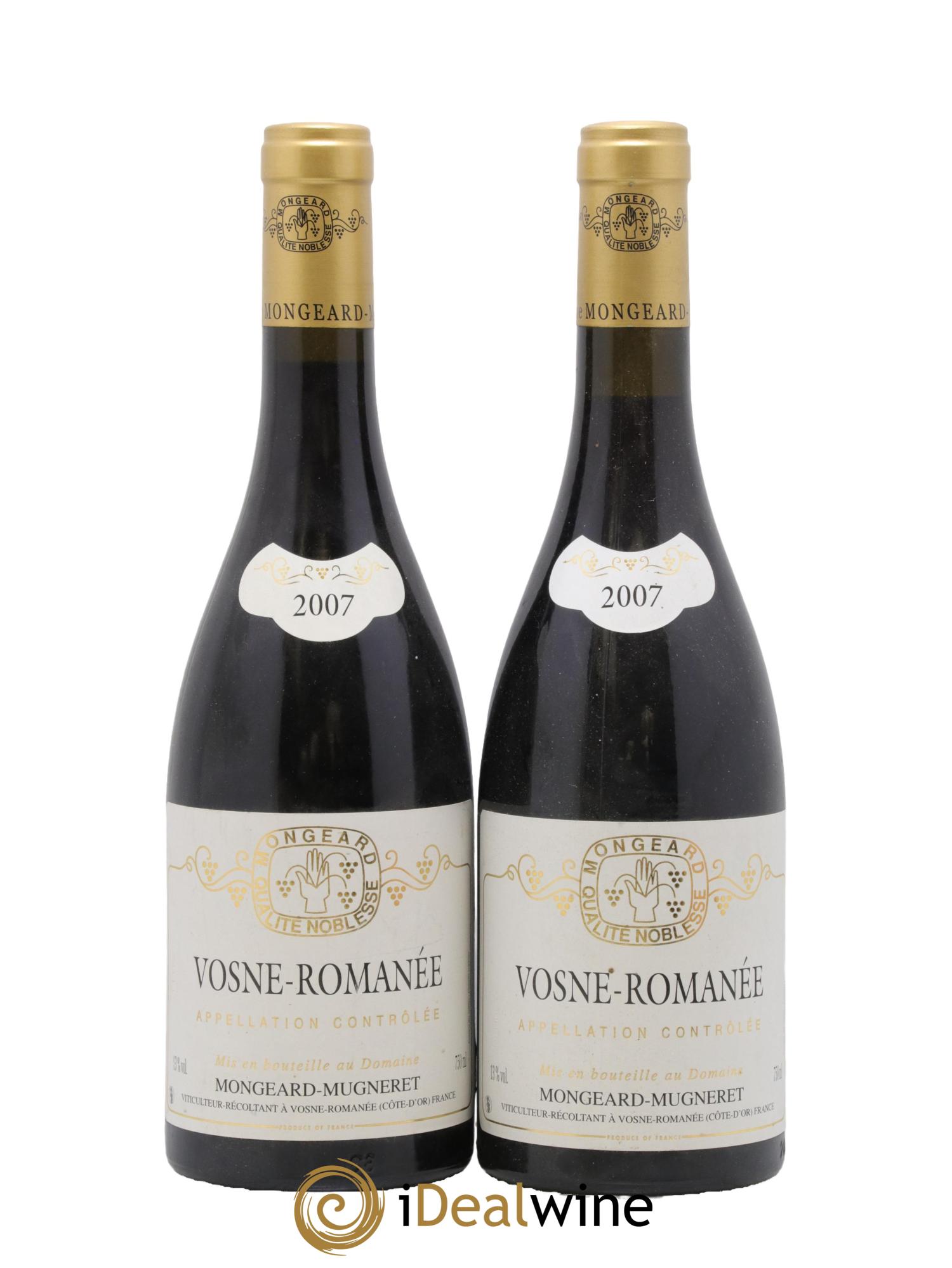 Vosne-Romanée Mongeard-Mugneret (Domaine) 2007 - Lotto di 2 bottiglie - 0