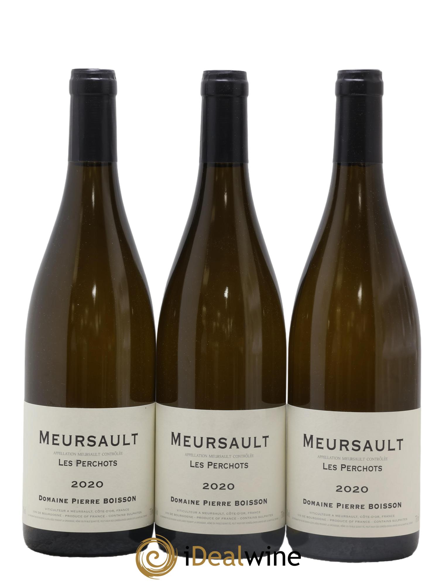 Meursault Les Perchots Pierre Boisson (Domaine) 2020 - Lotto di 3 bottiglie - 0