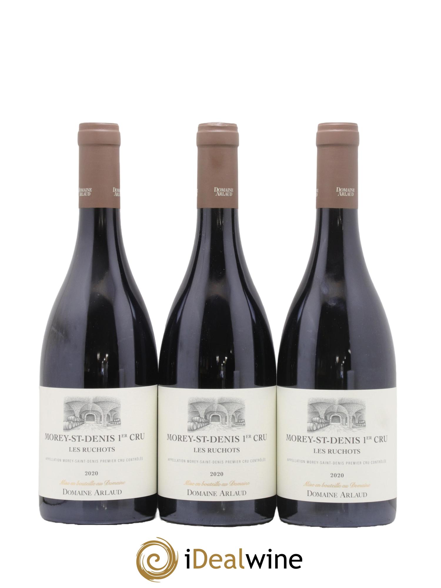 Morey Saint-Denis 1er Cru Les Ruchots Arlaud  2020 - Lot of 3 bottles - 0