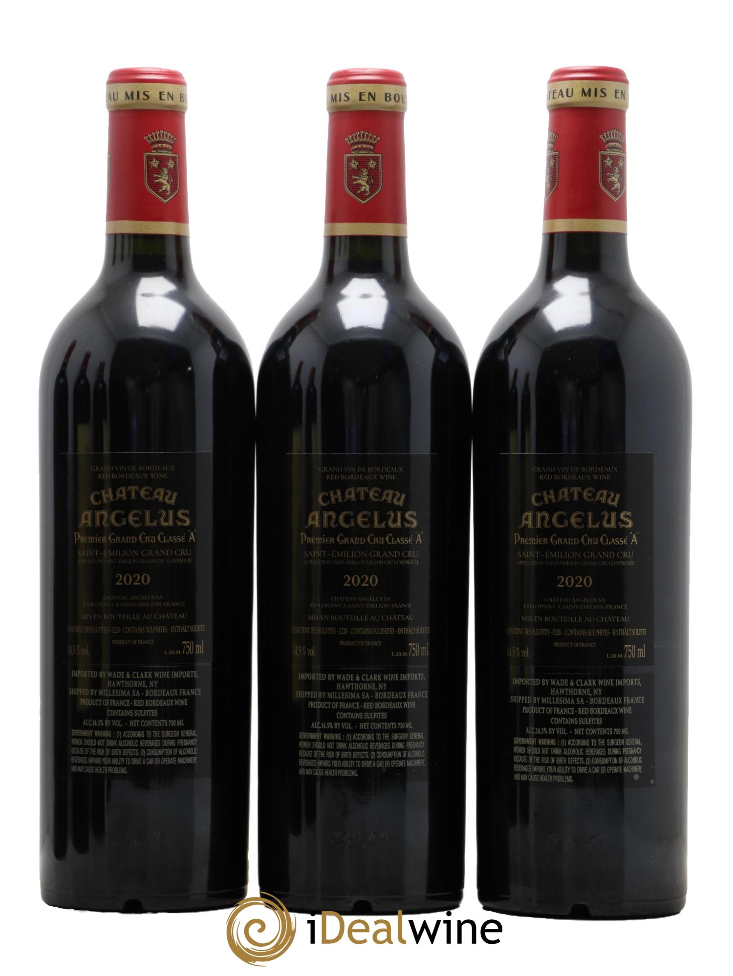 Château Angélus 1er Grand Cru Classé A 2020 - Lot of 6 bottles - 2
