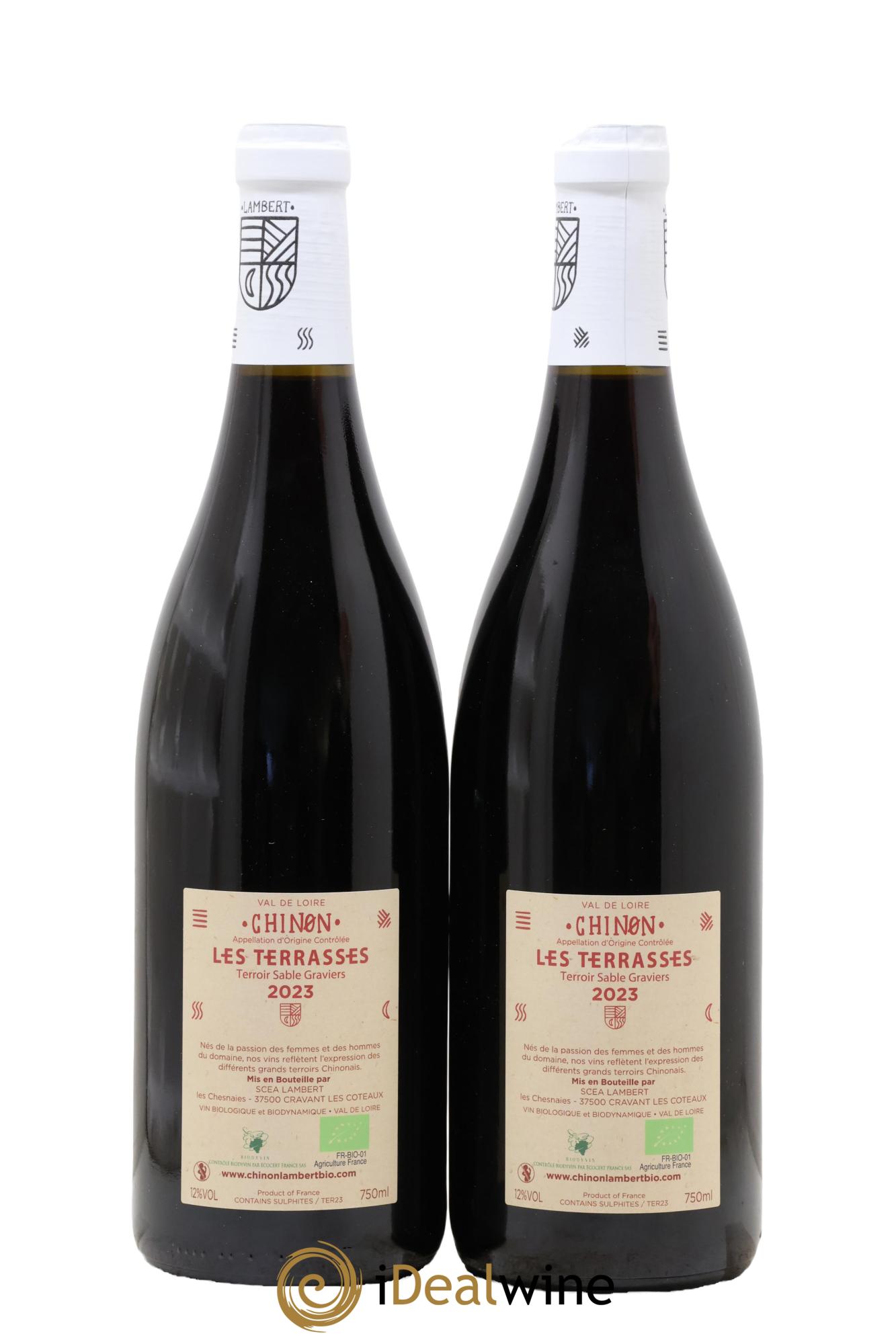 Chinon Les Terrasses Domaine Lambert 2023 - Lot de 2 bouteilles - 1