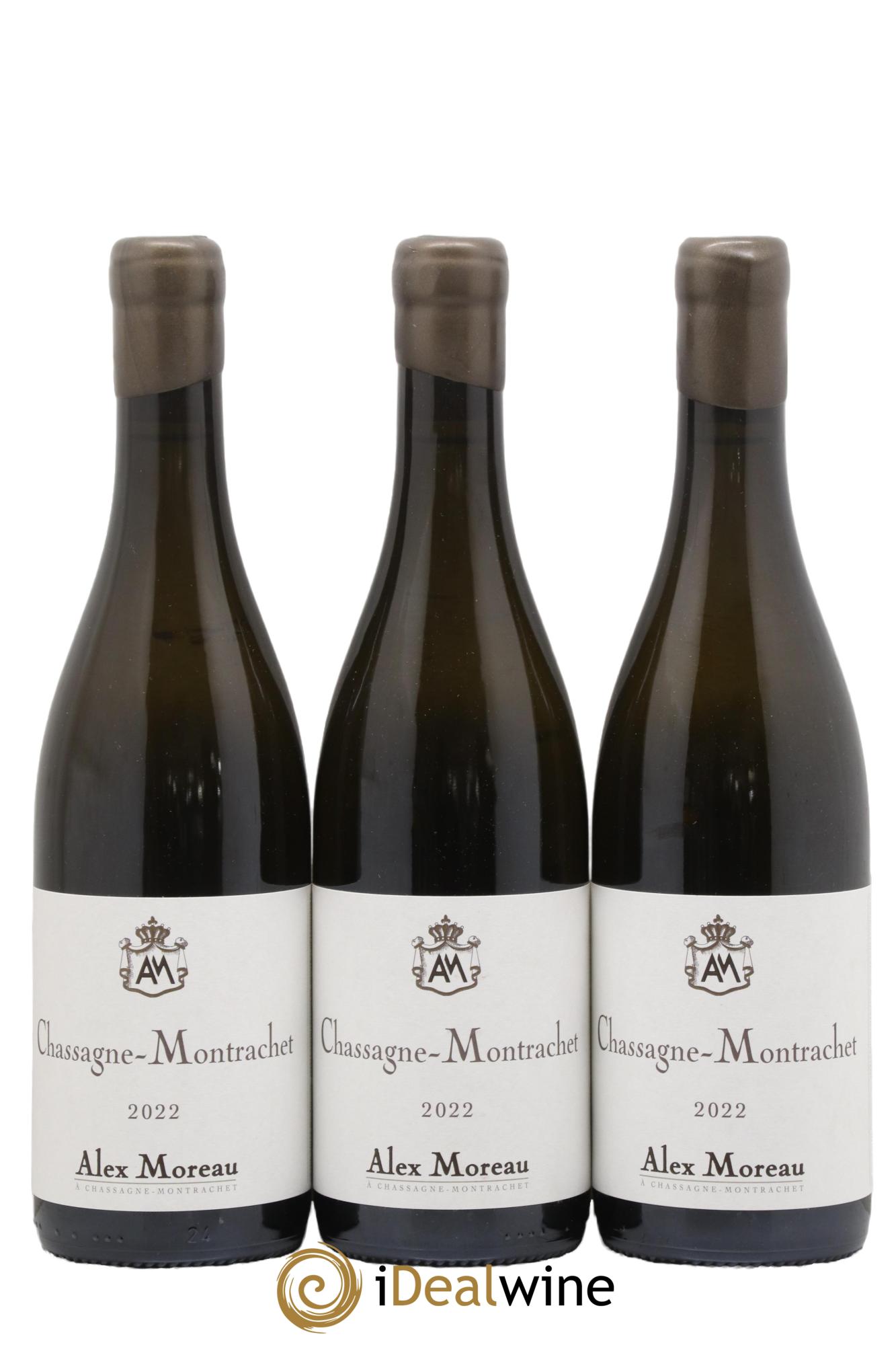 Chassagne-Montrachet Alex Moreau 2022 - Lot de 3 bouteilles - 0