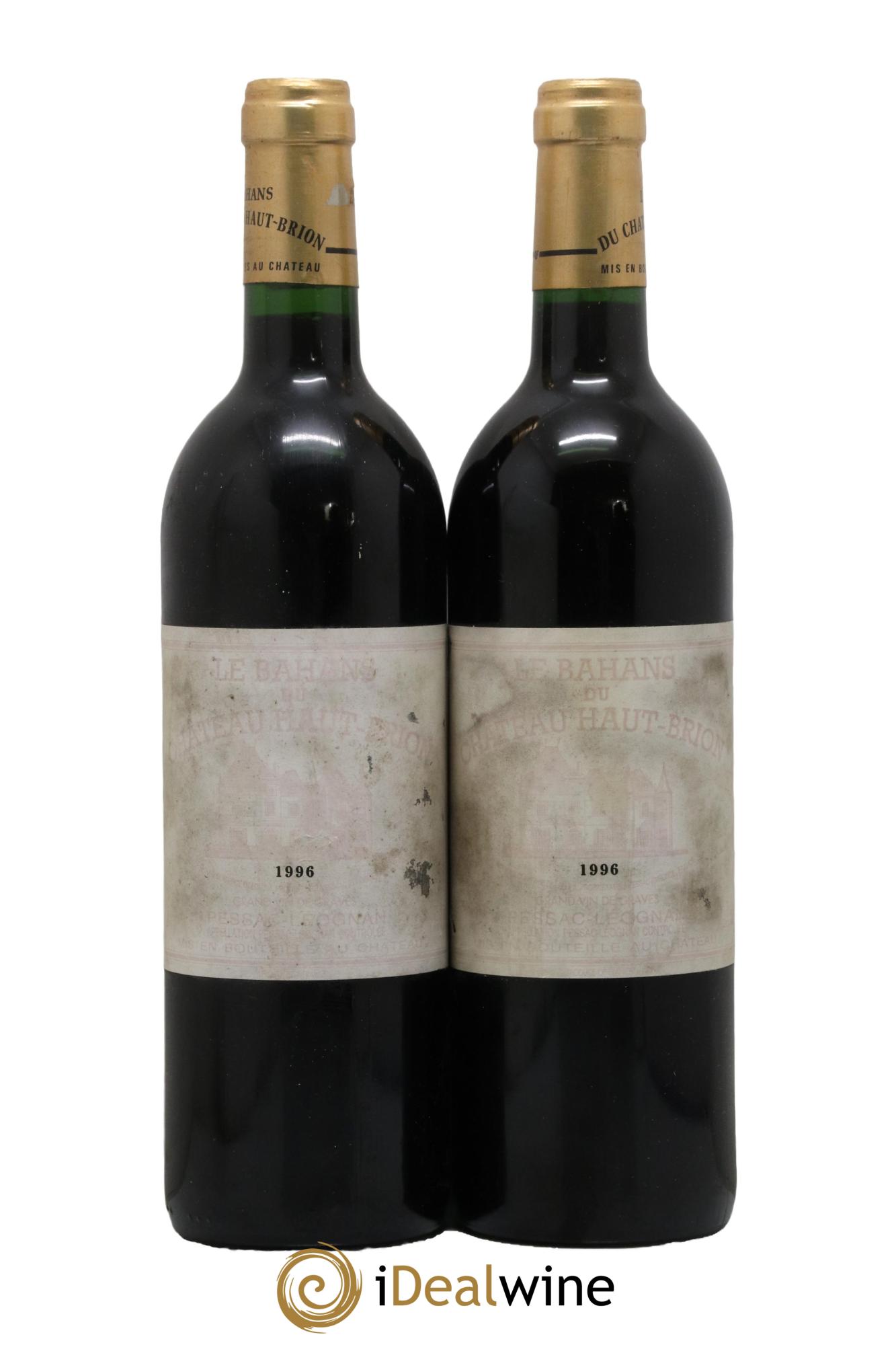 Clarence (Bahans) de Haut-Brion Second Vin 1996 - Lotto di 2 bottiglie - 0