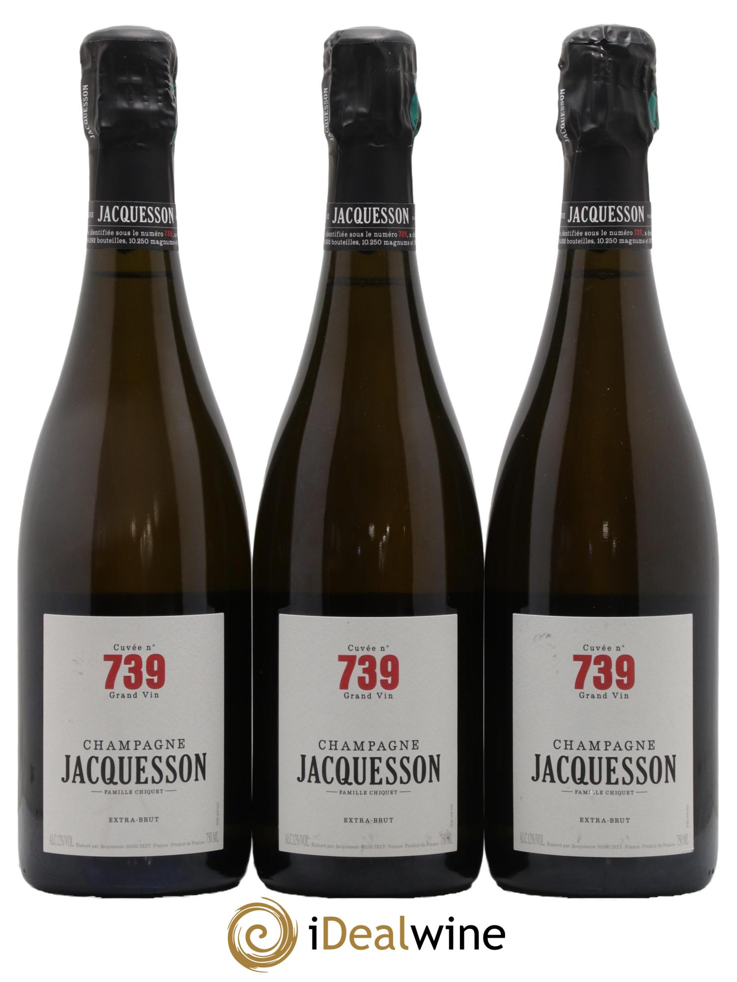 Cuvée 739 Jacquesson - Lot de 3 bouteilles - 0