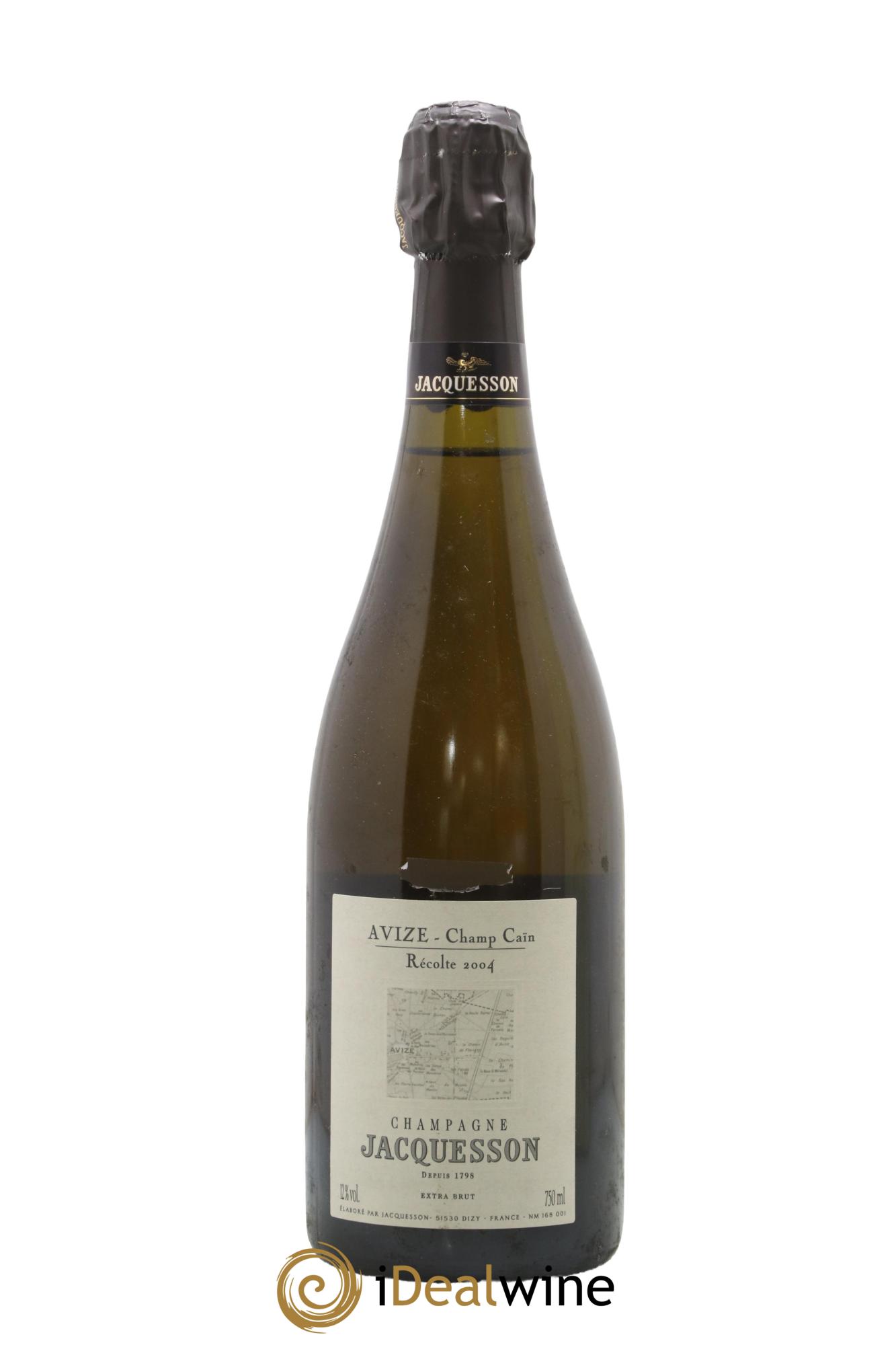 Avize Champ Caïn Extra-Brut Jacquesson 2004 - Posten von 1 Flasche - 0