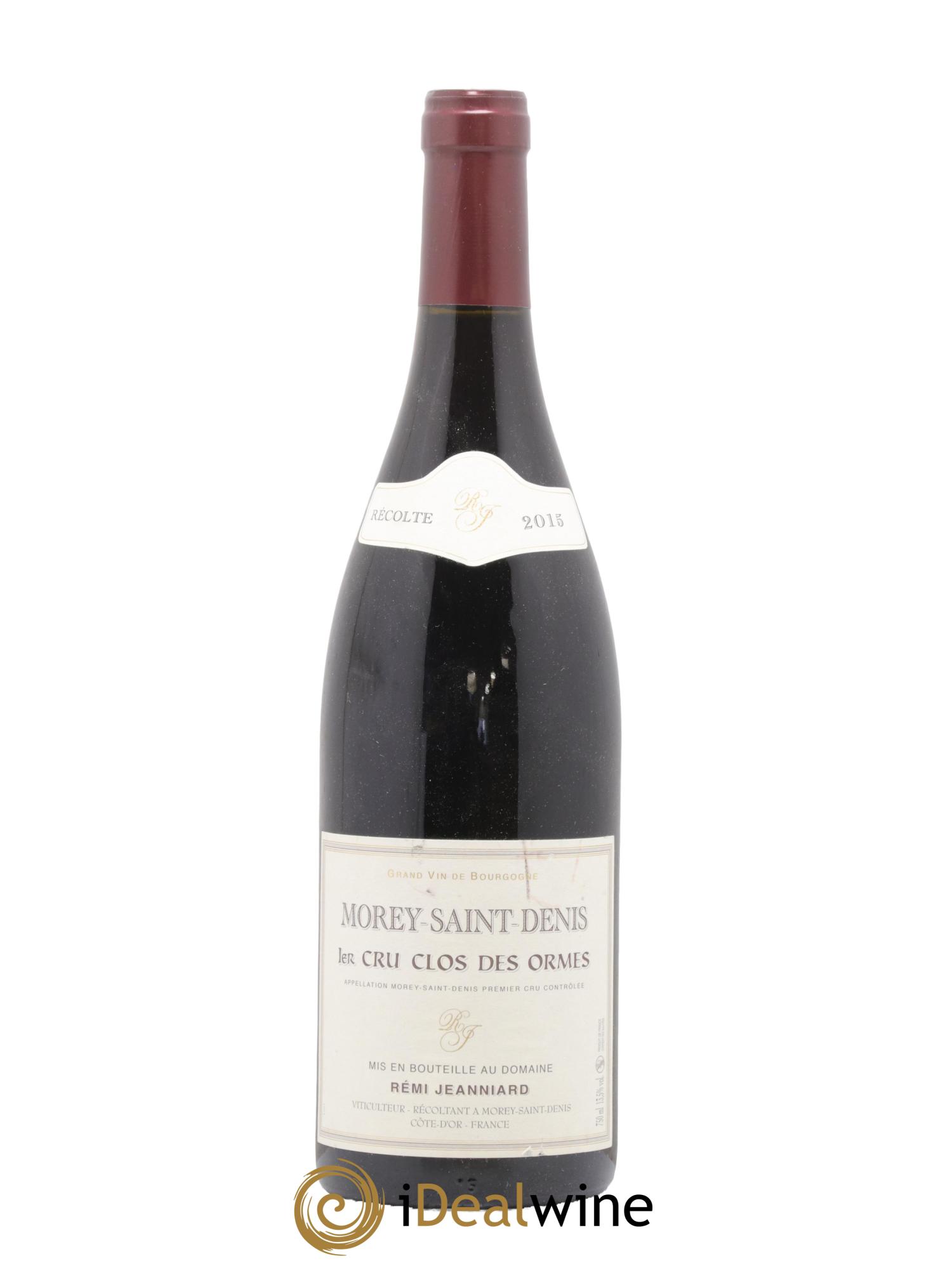 Morey Saint-Denis 1er Cru Clos des Ormes Rémi Jeanniard 2015 - Lot de 1 bouteille - 0