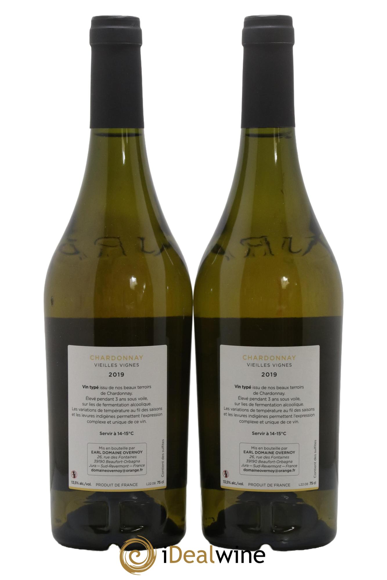 Côtes du Jura Chardonnay Cuvée Vieilles Vignes Guillaume Overnoy 2019 - Lot de 2 bouteilles - 1