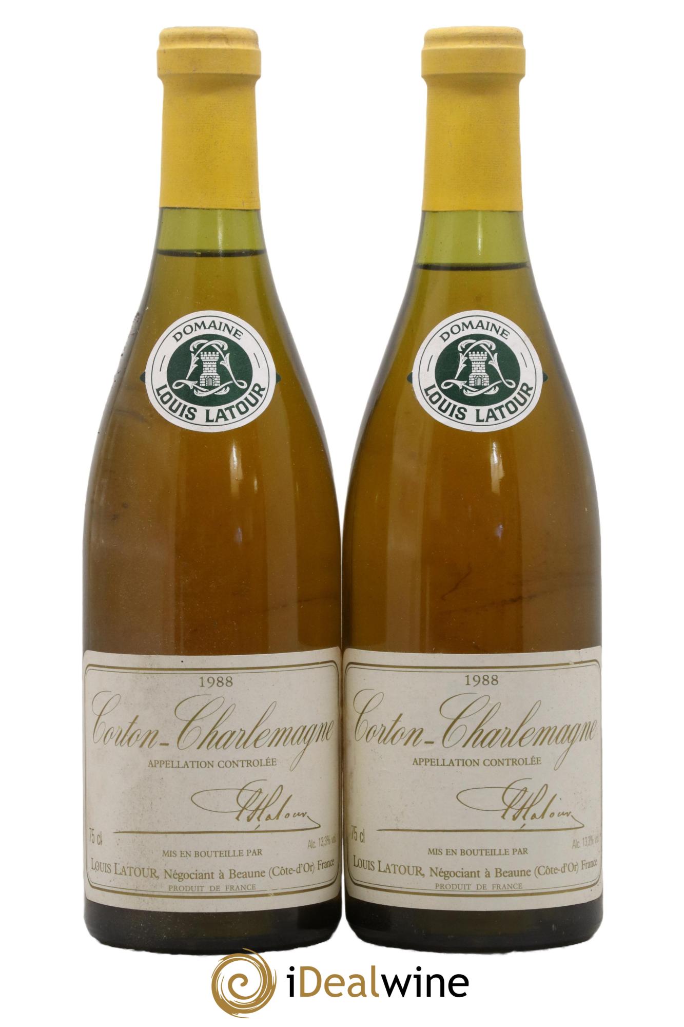 Corton-Charlemagne Grand Cru Louis Latour 1988 - Lot de 2 bouteilles - 0