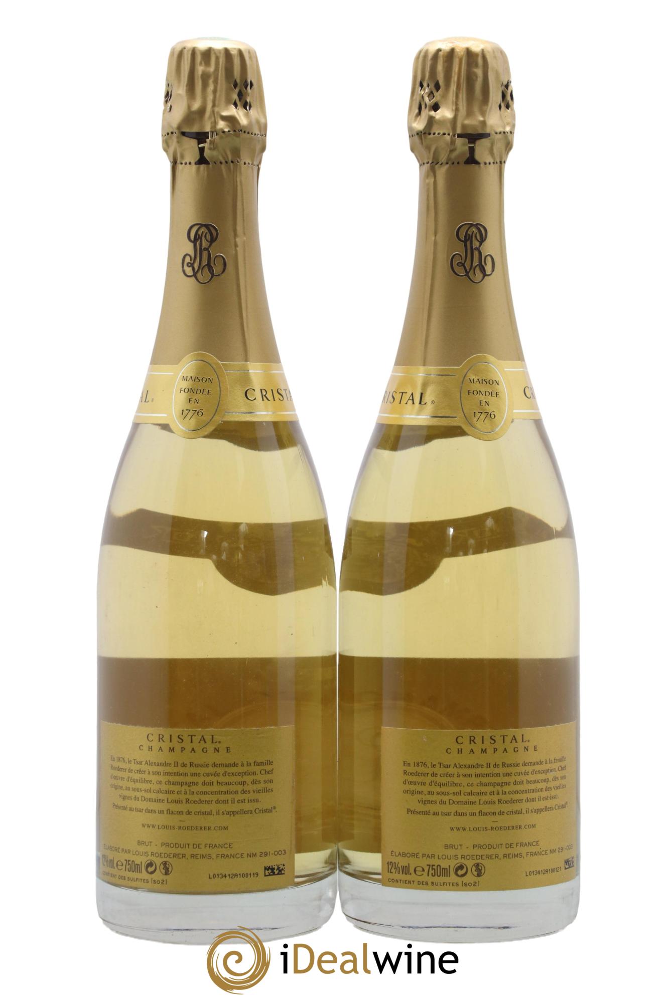 Cristal Louis Roederer 2012 - Lot de 2 bouteilles - 1
