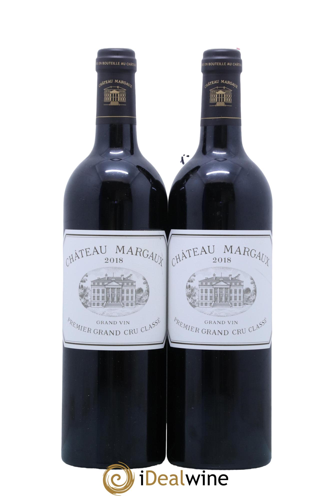 Château Margaux 1er Grand Cru Classé 2018 - Lot de 2 bouteilles - 0