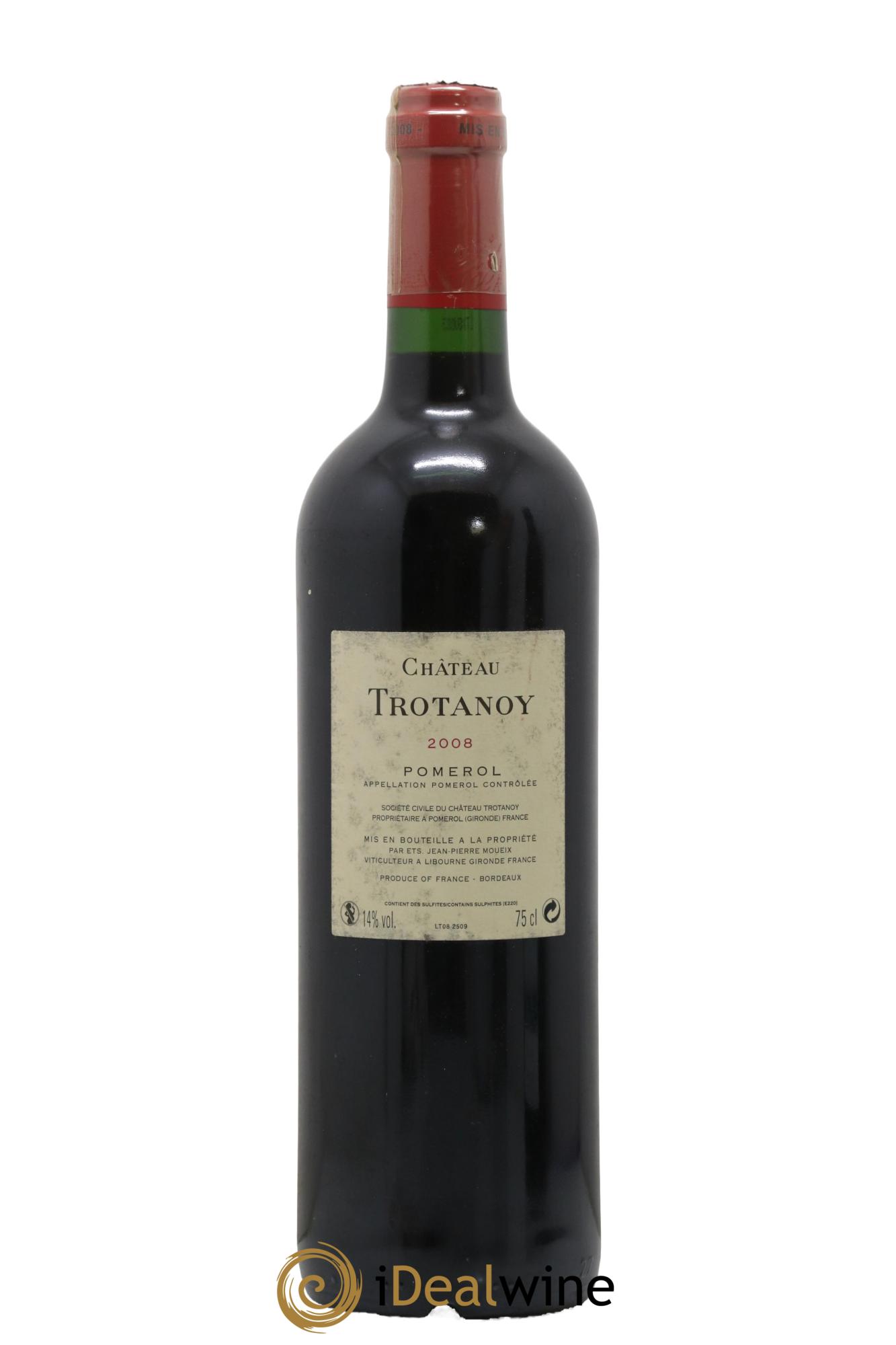 Château Trotanoy 2008 - Lot de 1 bouteille - 1