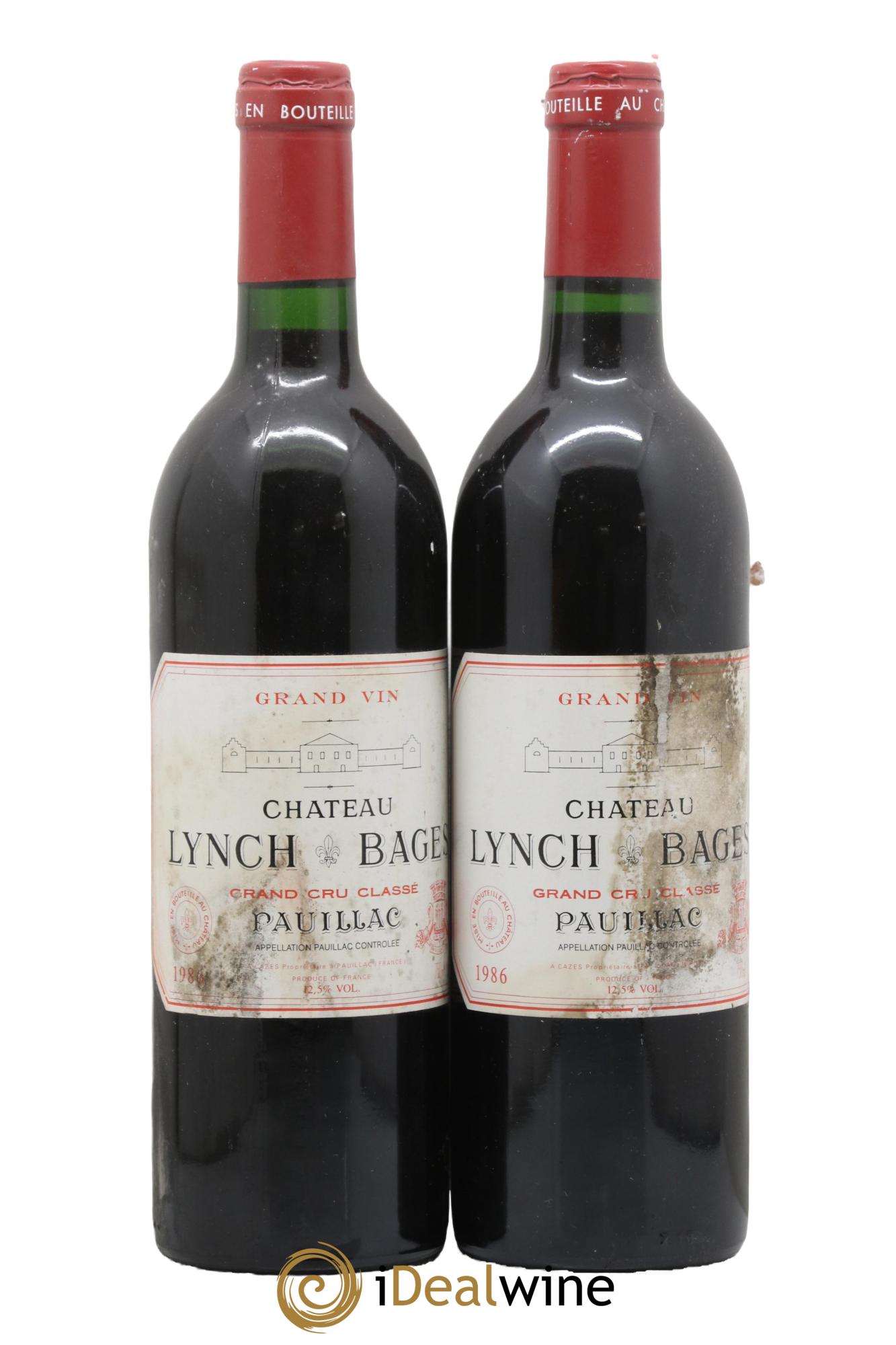 Château Lynch Bages 5ème Grand Cru Classé 1986 - Lot of 2 bottles - 0