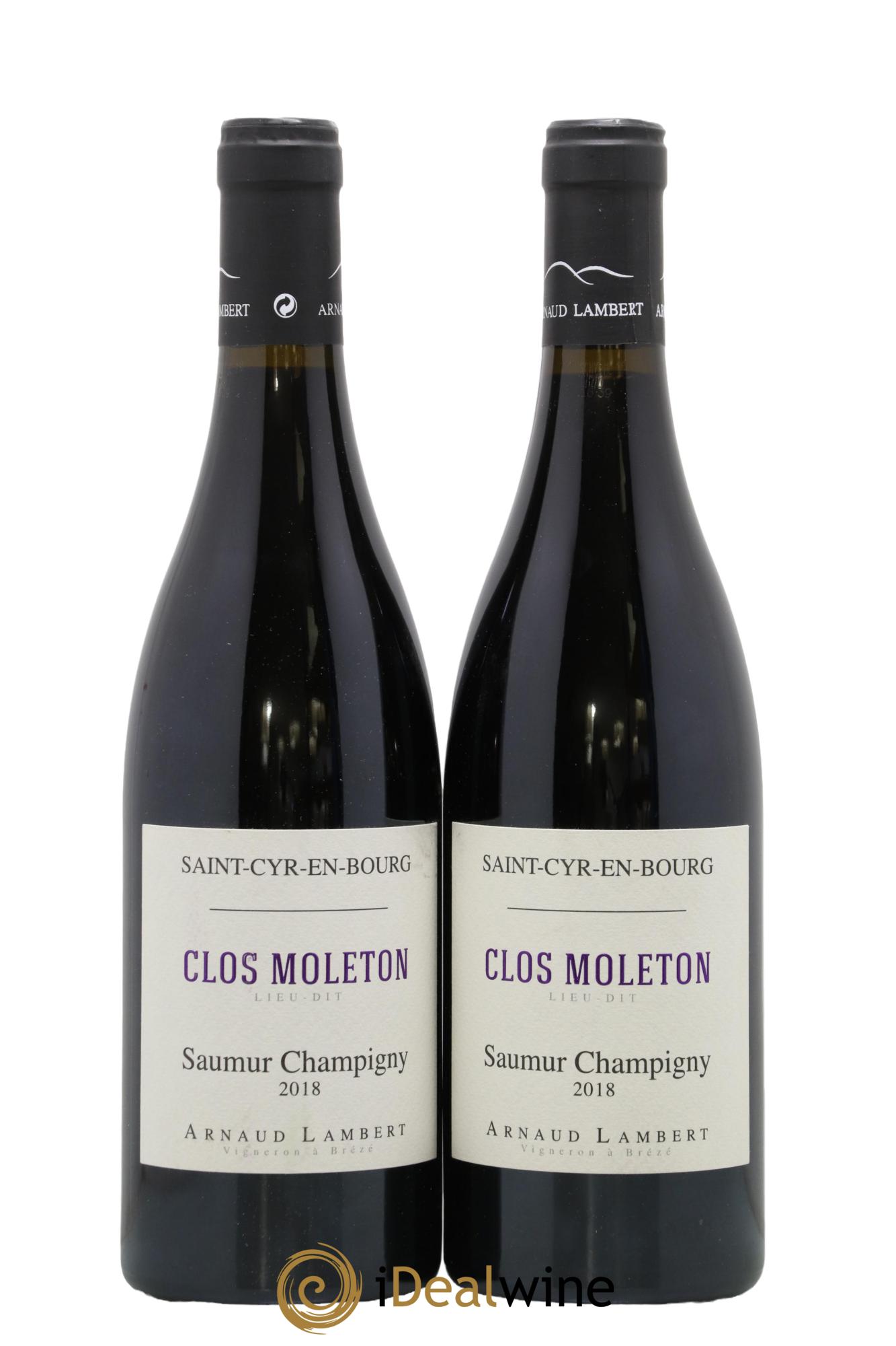 Saumur-Champigny Moleton Arnaud Lambert 2018 - Lot de 2 bouteilles - 0