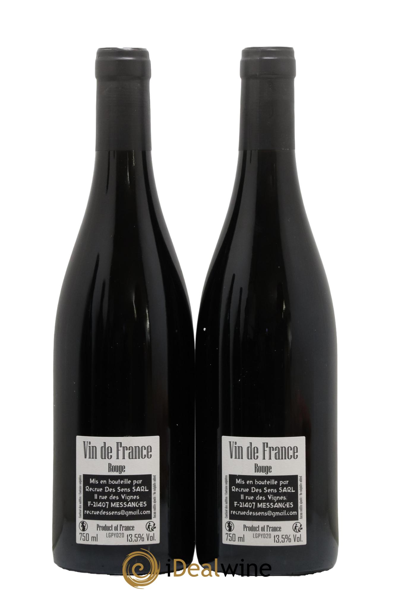 Vin de France Les Grands Ponts Yann Durieux - Recrue des Sens Les Grands Ponts Yann Durieux - Recrue des Sens 2020 - Lot de 2 bouteilles - 1