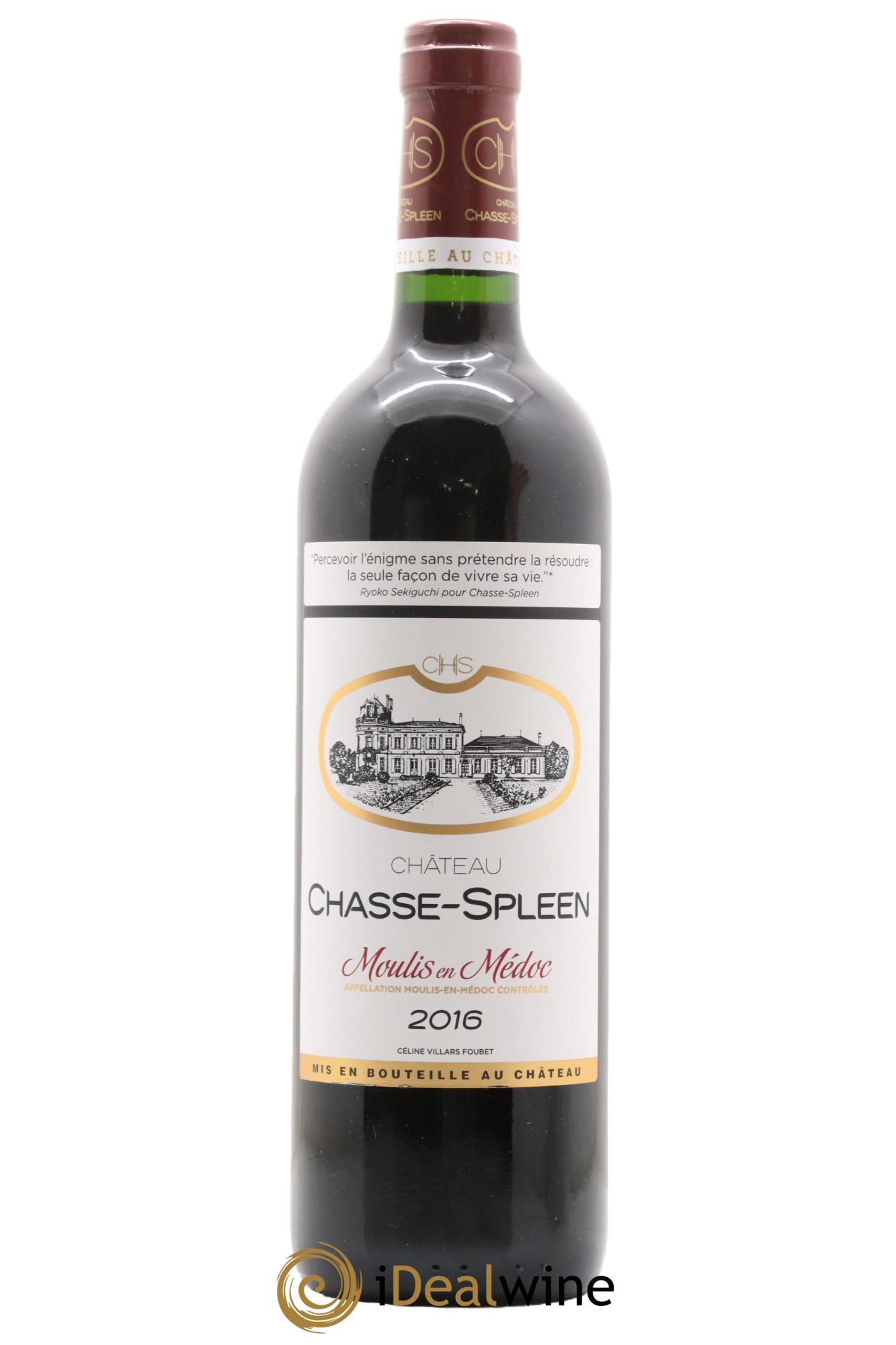 Château Chasse Spleen 2016 - Lot de 1 bouteille - 0