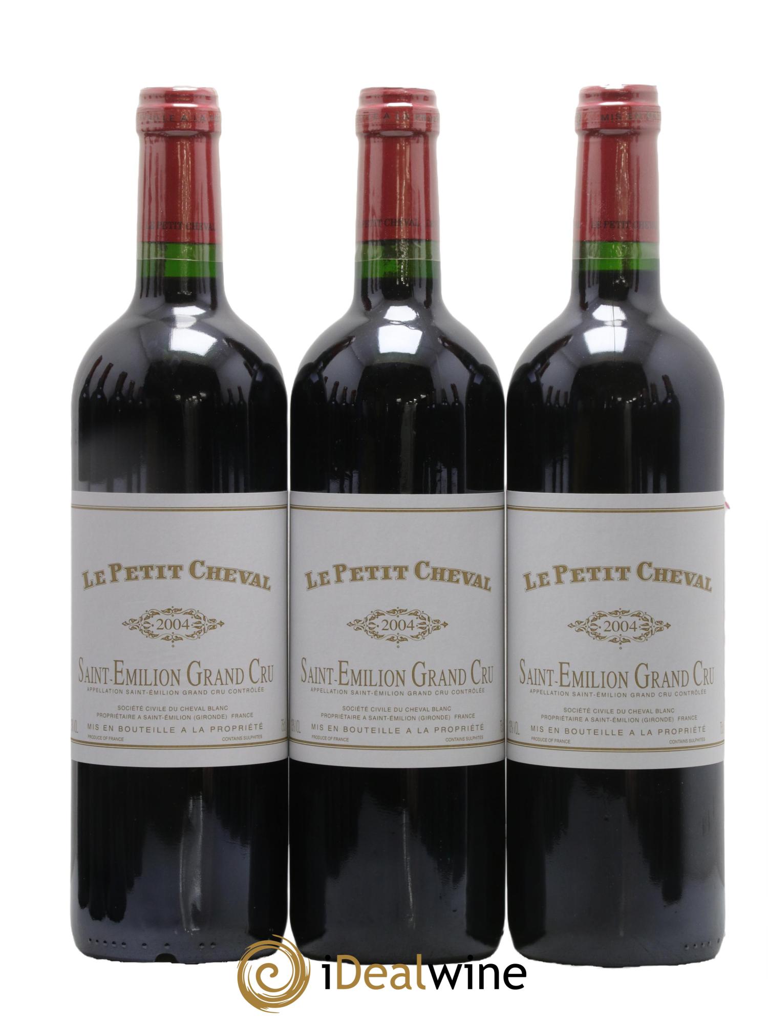 Le Petit Cheval Second Vin 2004 - Lot of 12 bottles - 4