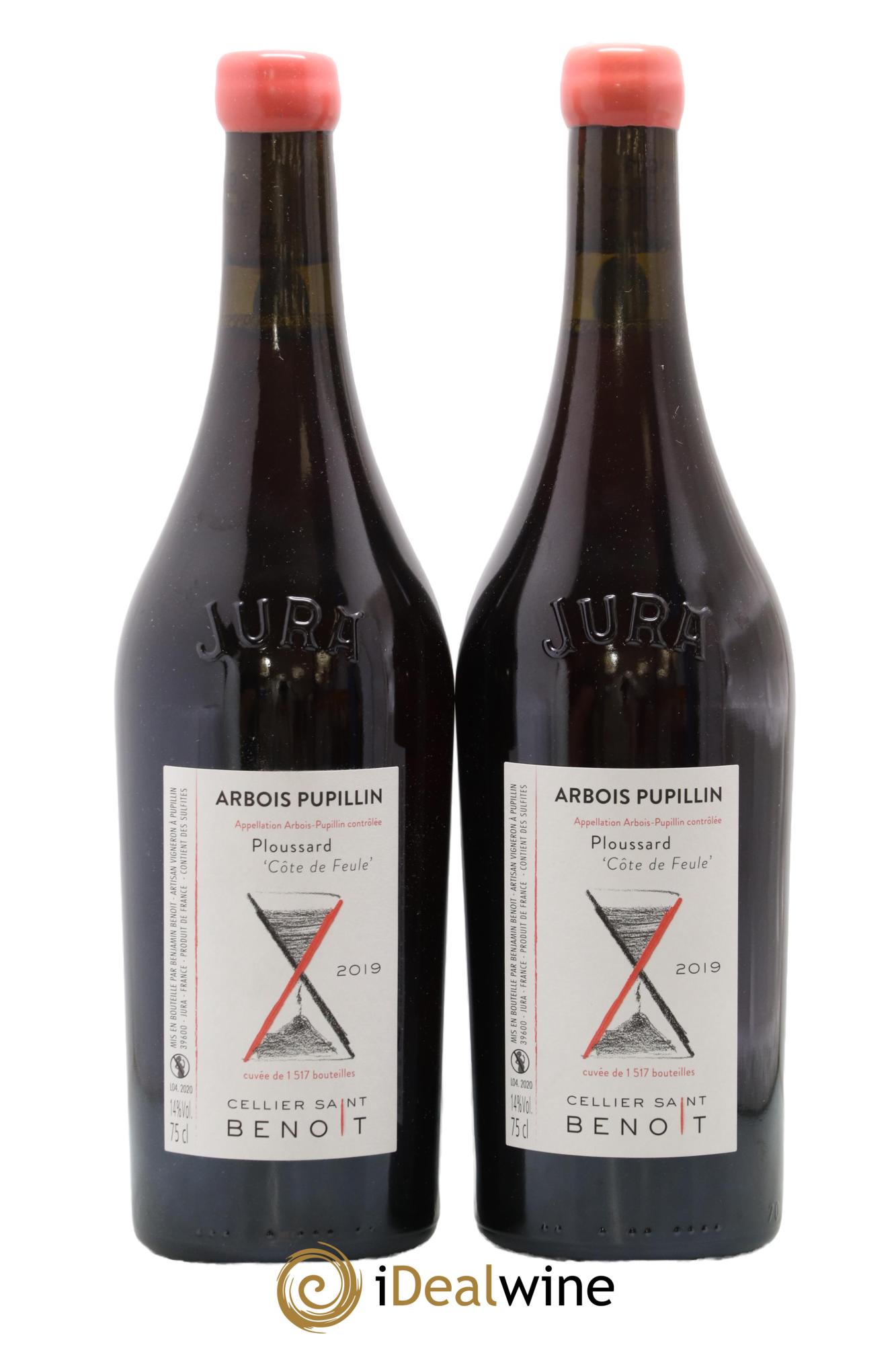 Arbois-Pupillin Ploussard Côte de Feule Cellier Saint Benoît 2019 - Lot de 2 bouteilles - 0
