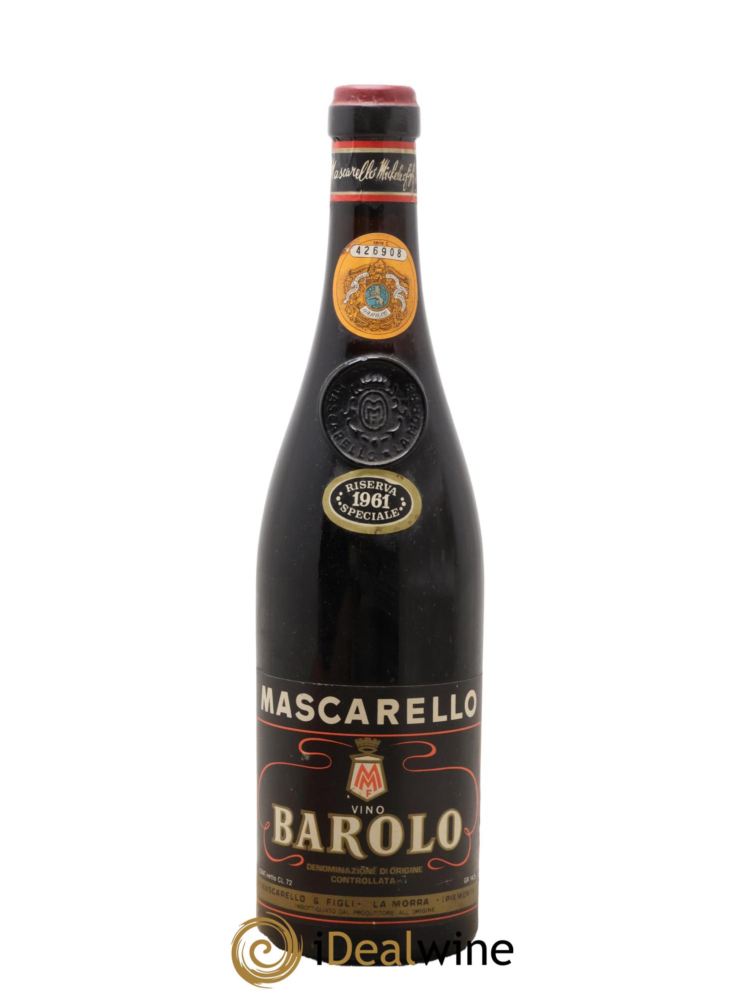 Barolo Riserva Speciale M Mascarello 1961 - Posten von 1 Flasche - 0