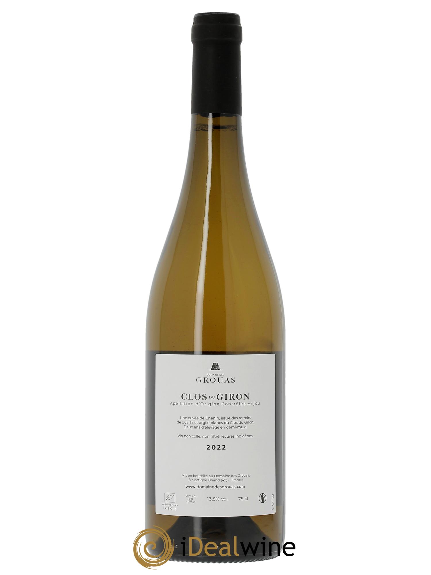 Anjou Clos du Giron Domaine des Grouas 2022 - Lot de 1 bouteille - 1