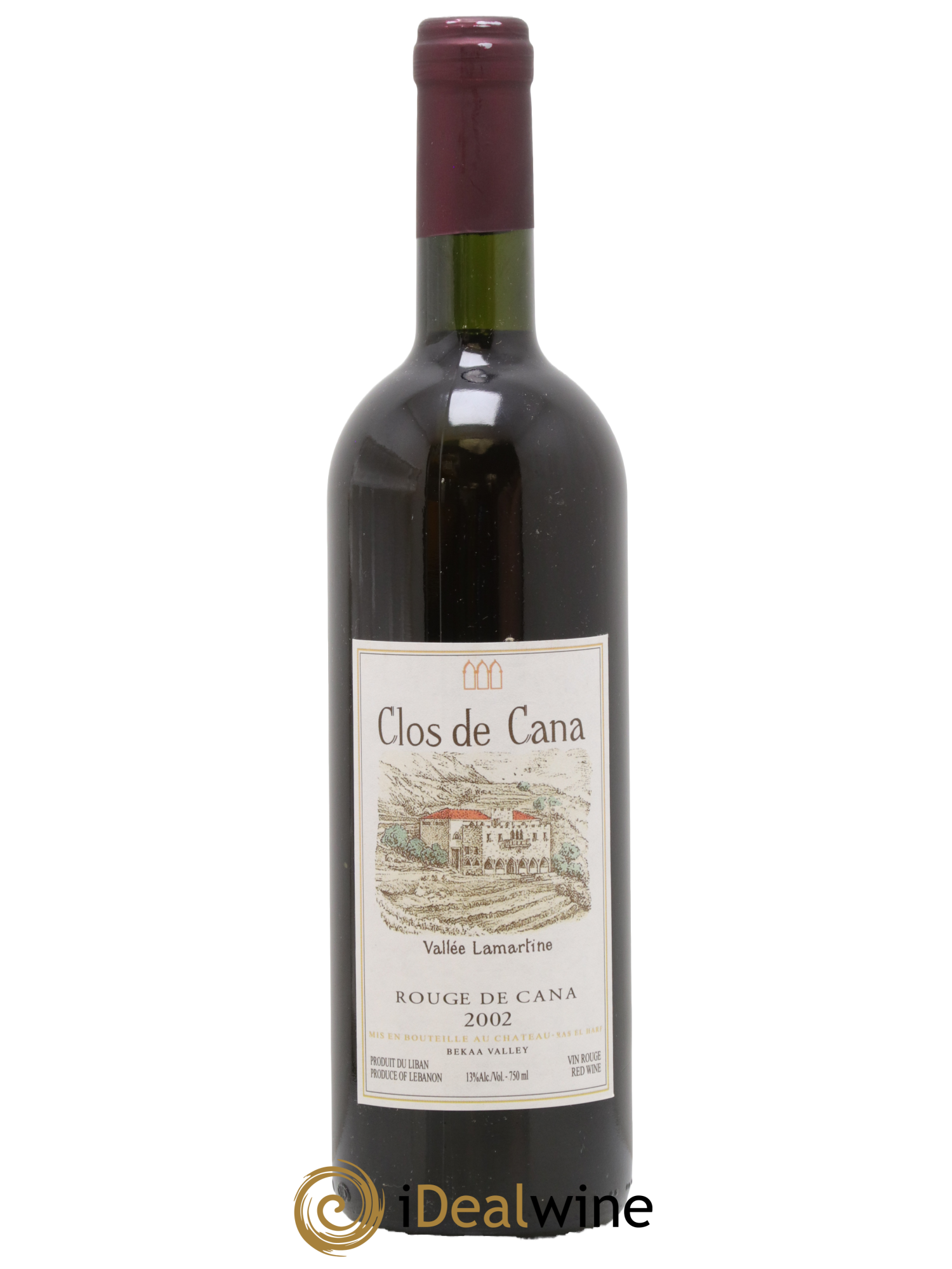 Liban Cuvée Lamartine Clos De Cana 2002 - Lot de 1 bouteille - 0