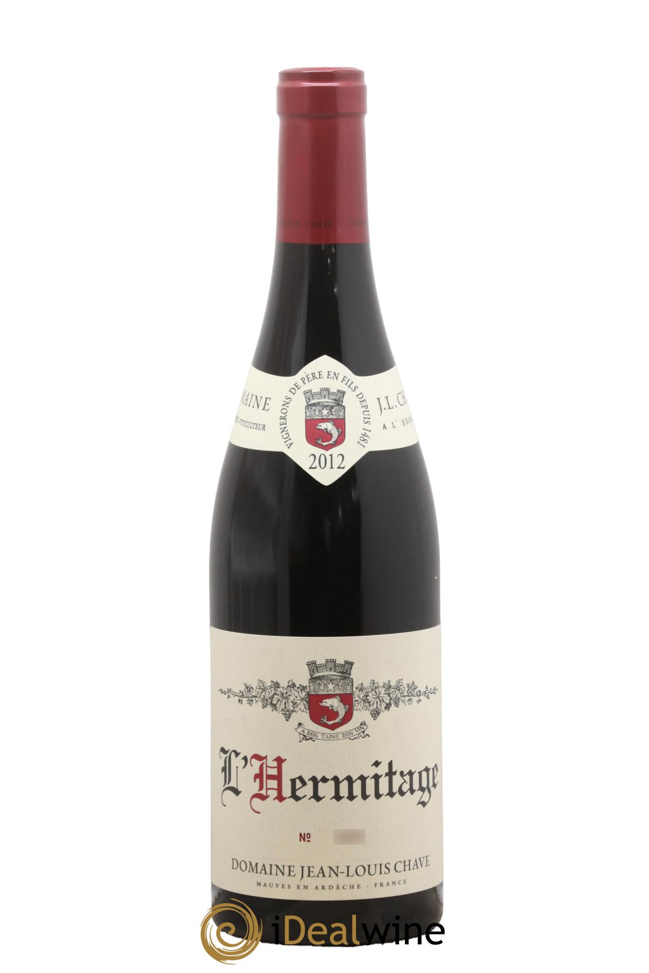 Hermitage Jean-Louis Chave 2012 - Lotto di 1 bottiglia - 0