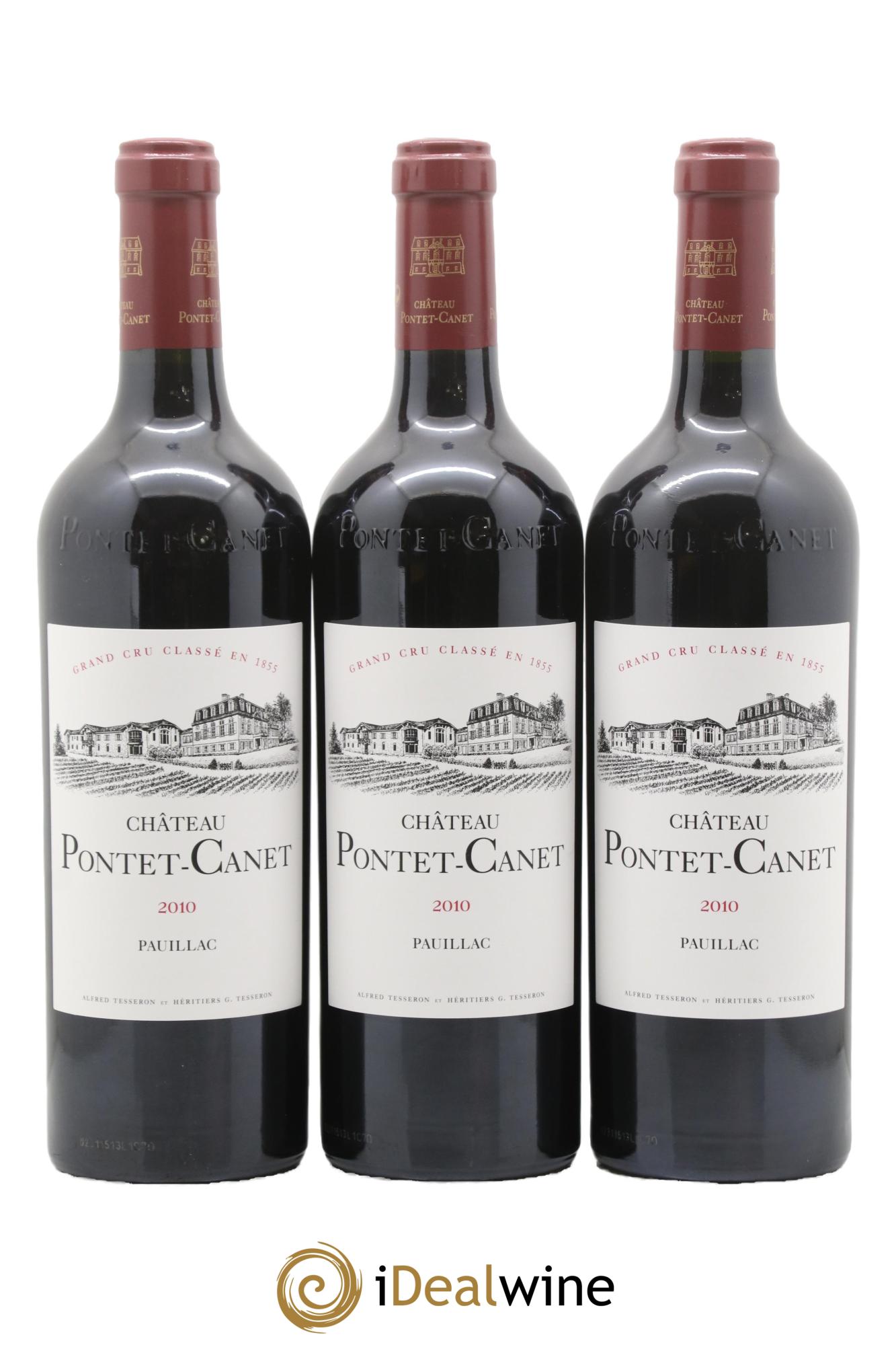 Château Pontet Canet 5ème Grand Cru Classé 2010 - Posten von 12 Flaschen - 3
