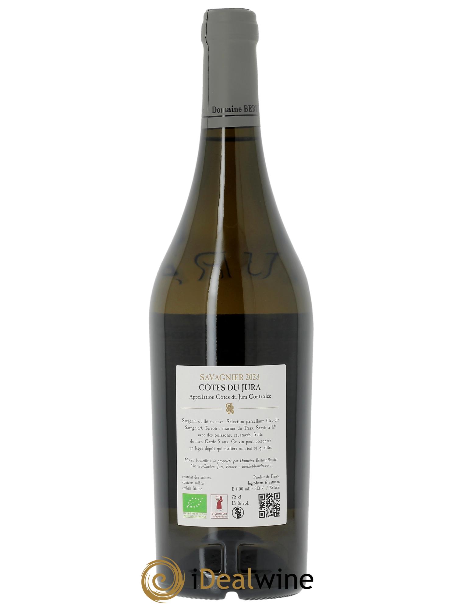 Côtes du Jura Savagnier Berthet-Bondet  2023 - Posten von 1 Flasche - 1