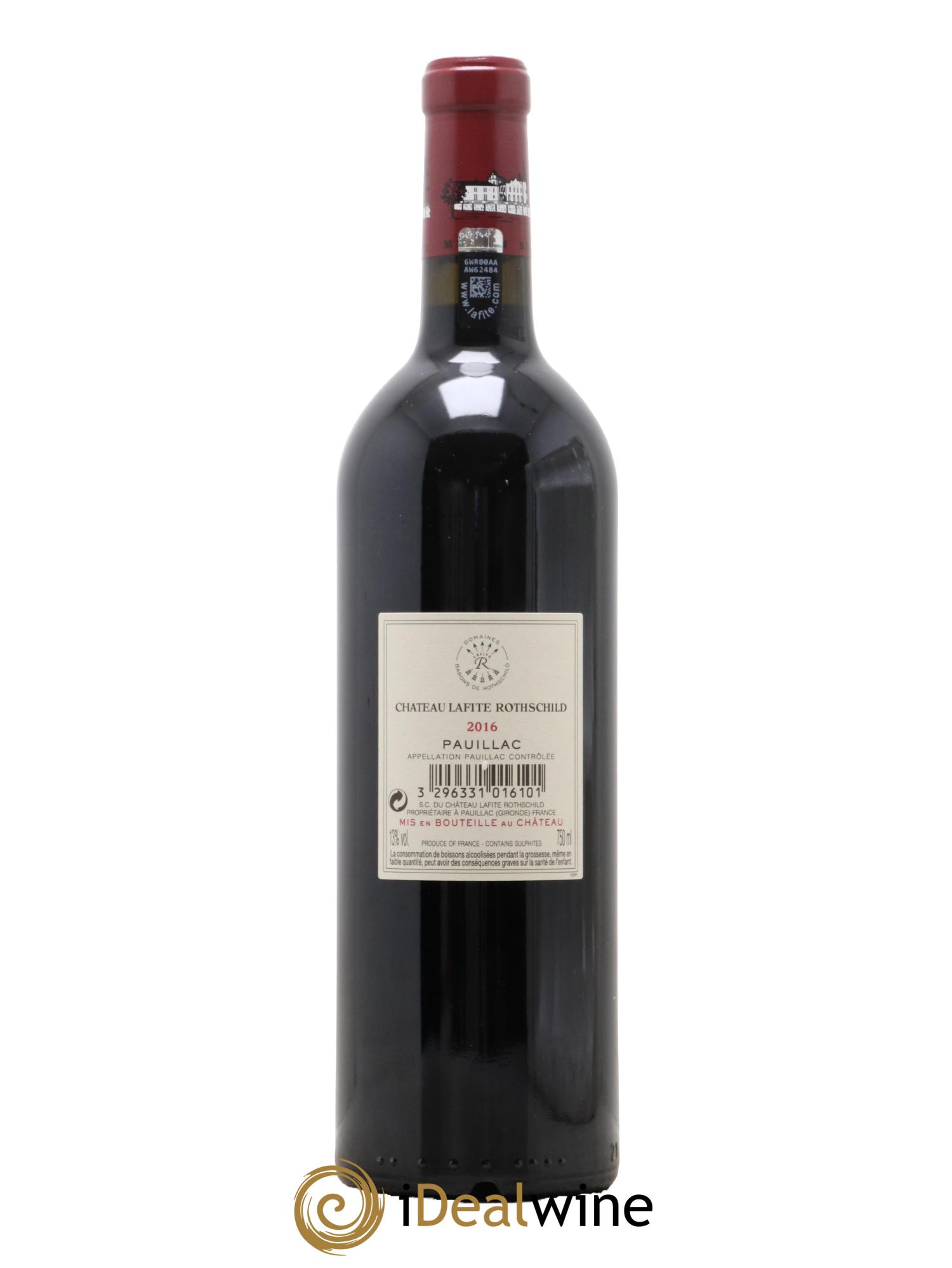 Château Lafite Rothschild 1er Grand Cru Classé 2016 - Lot de 1 bouteille - 1