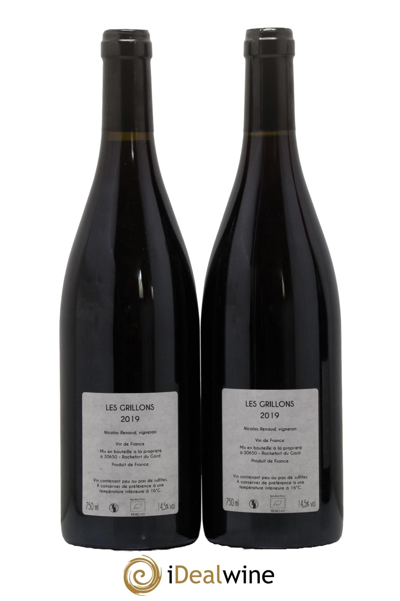 Vin de France Les Grillons Clos des Grillons 2019 - Lot of 2 bottles - 1