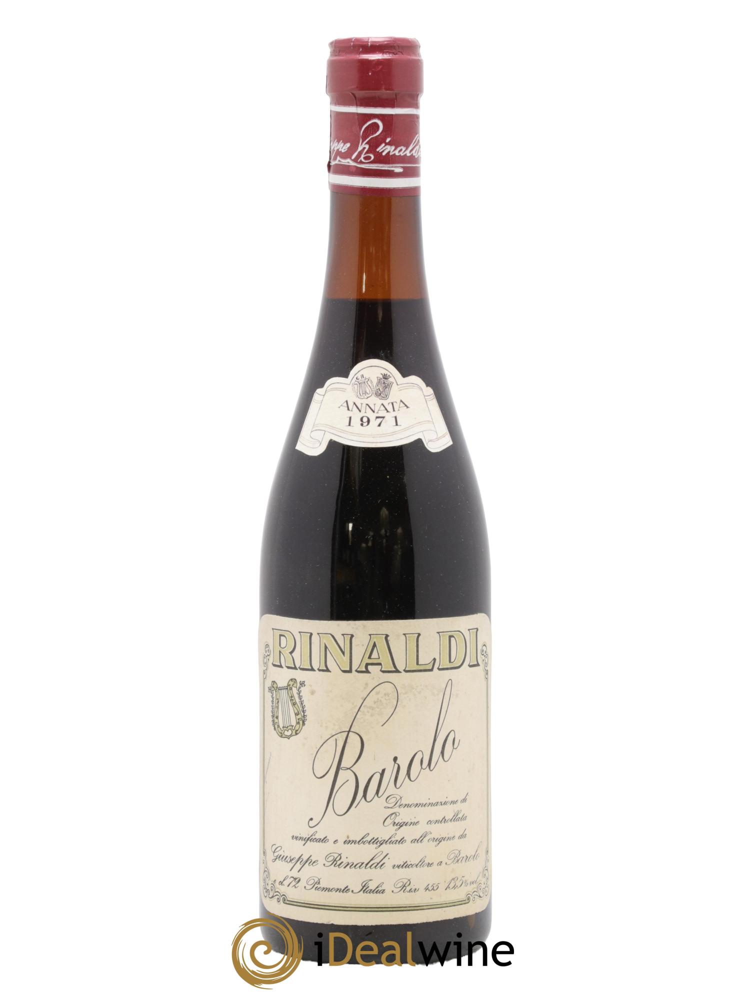 Barolo DOCG Giuseppe Rinaldi 1971 - Lotto di 1 bottiglia - 0