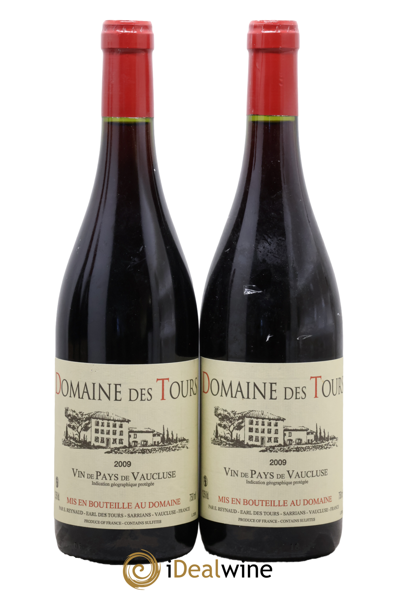 Vaucluse (Vin de Pays de Vaucluse) Domaine des Tours Emmanuel Reynaud 2009 - Lot de 2 bouteilles - 0