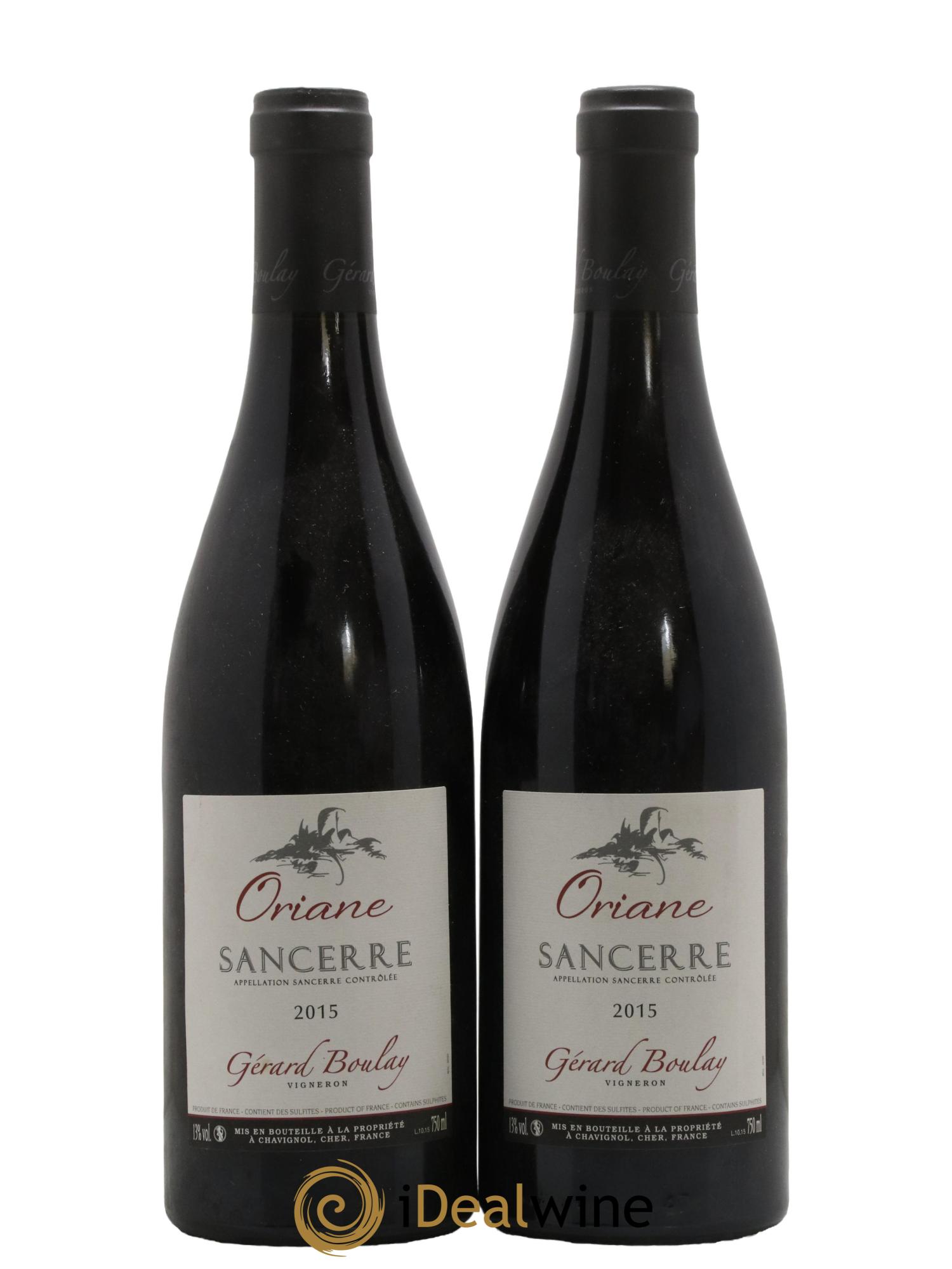 Sancerre Oriane Gérard Boulay 2015 - Lot de 2 bouteilles - 0