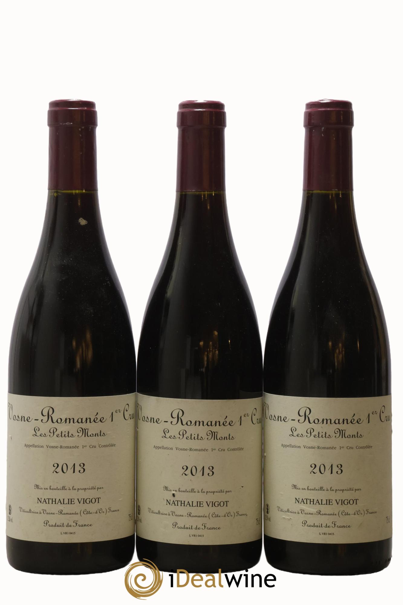 Vosne-Romanée 1er Cru Les Petits Monts Nathalie Vigot 2013 - Lot de 3 bouteilles - 0