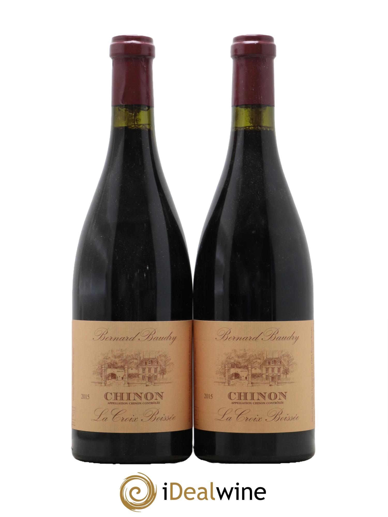 Chinon La Croix Boissée Bernard Baudry 2015 - Lot de 2 bouteilles - 0