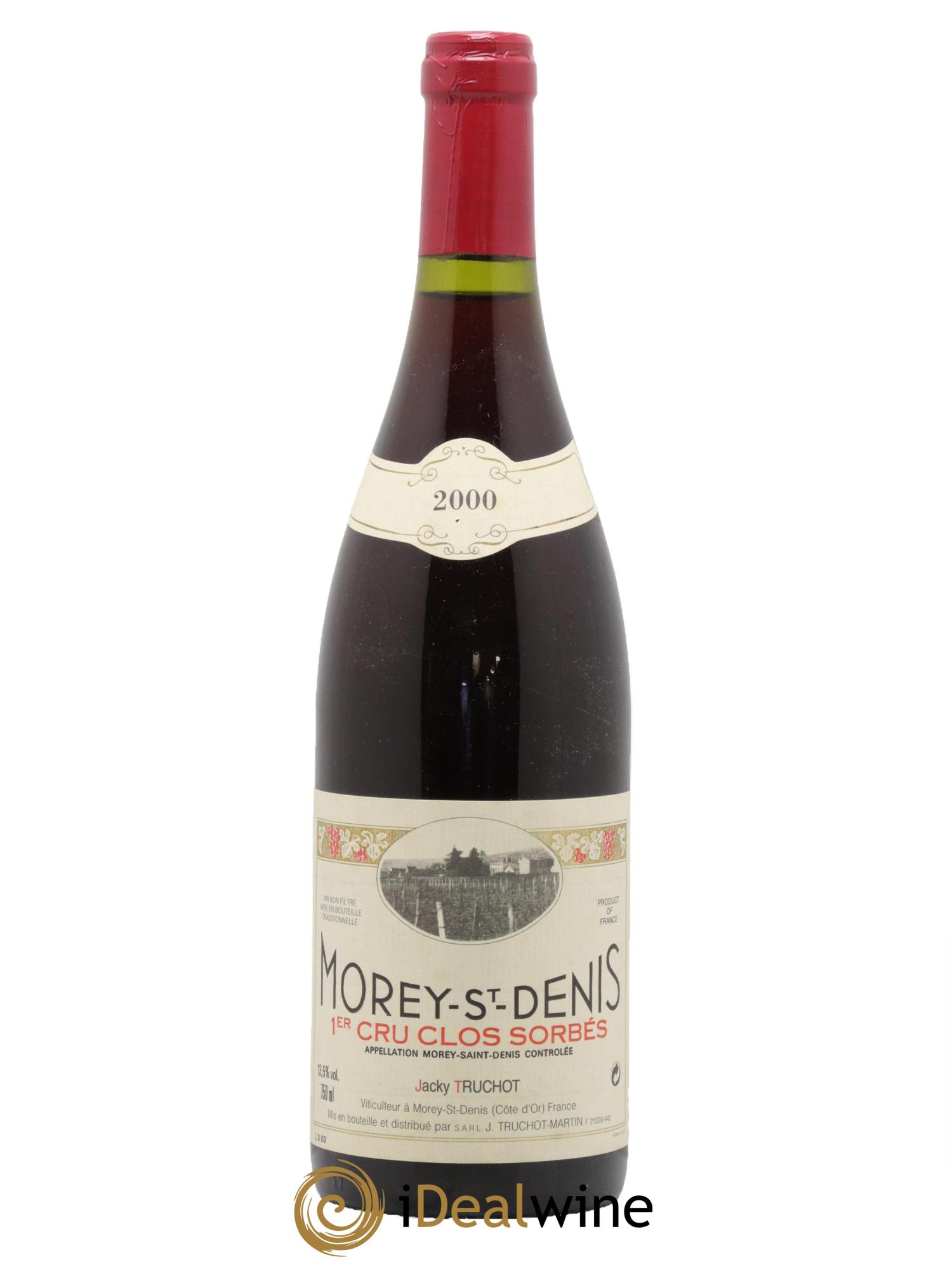 Morey-Saint-Denis 1er Cru Clos Sorbés Jacky Truchot 2000 - Lot de 1 bouteille - 0