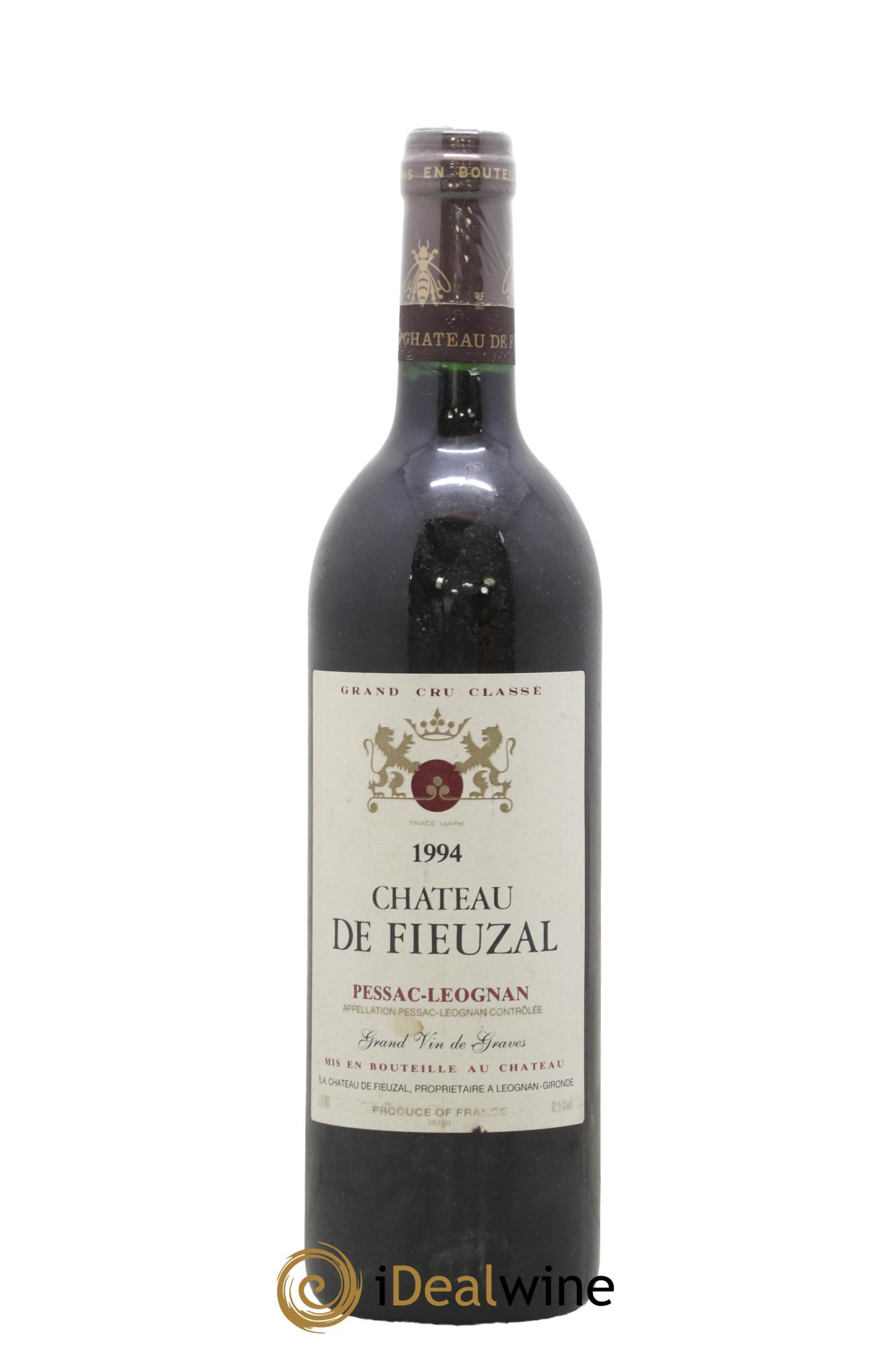 Château de Fieuzal Cru Classé de Graves 1994 - Lot de 1 bouteille - 0