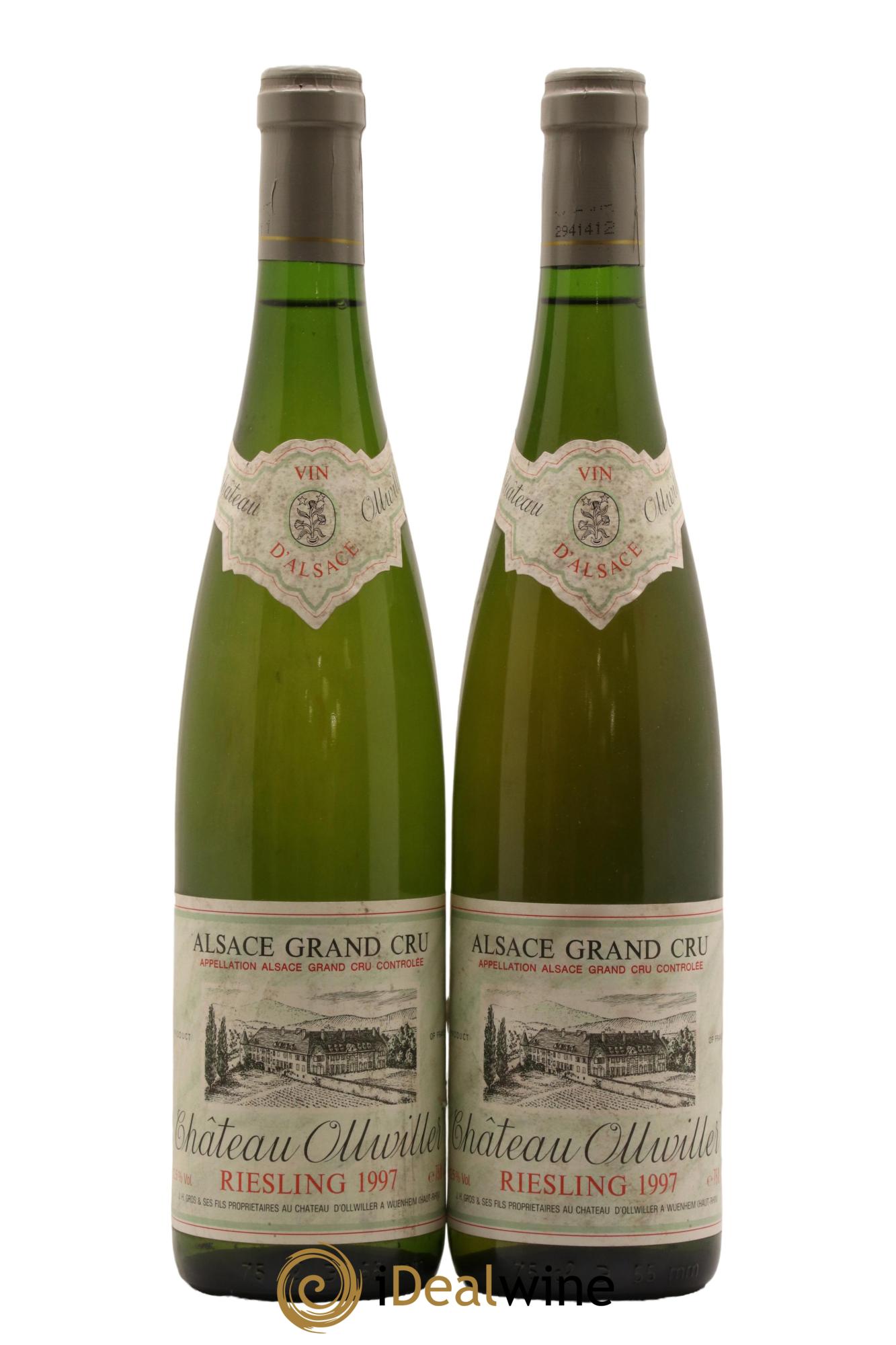 Alsace Grand cru Riesling Ollwiller 1997 - Lot de 2 bouteilles - 0