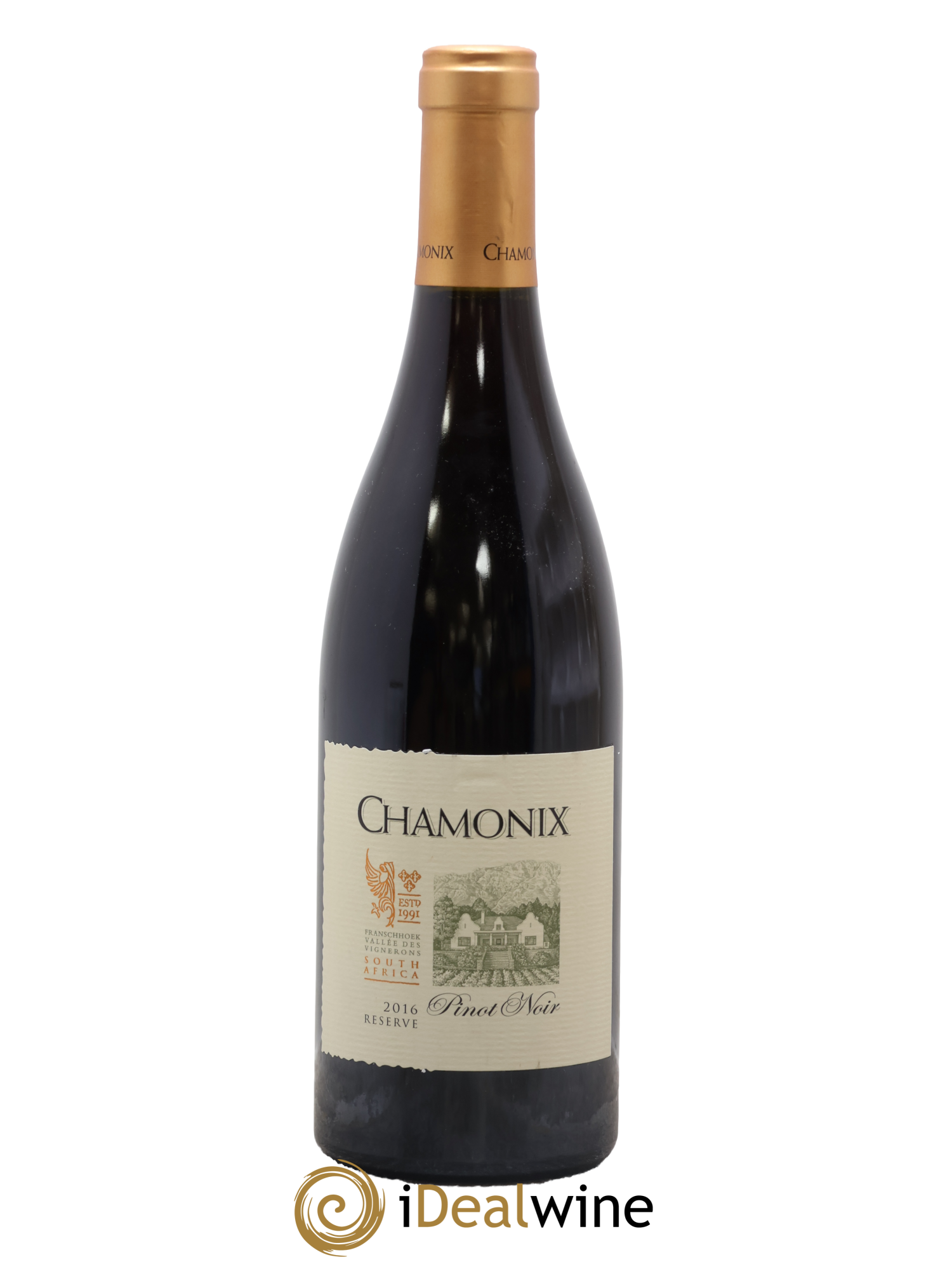 Afrique du Sud Franschhoek Pinot Noir Réserve Chamonix Winery 2016 - Lot de 1 bouteille - 0