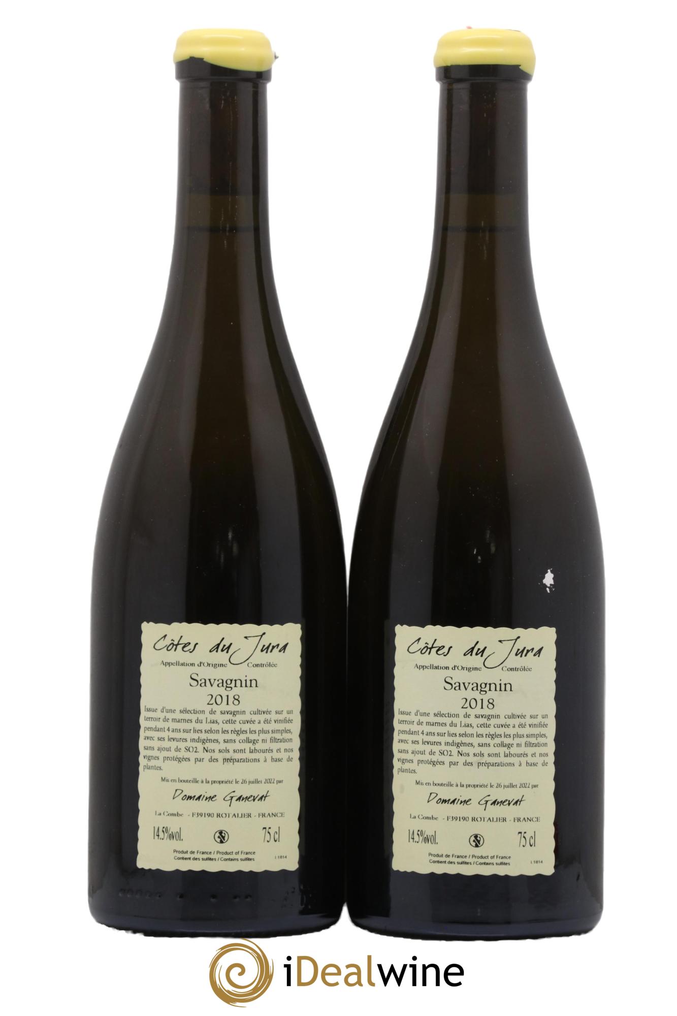 Côtes du Jura Sous la Roche Jean-François Ganevat (Domaine) 2018 - Lot de 2 bouteilles - 1