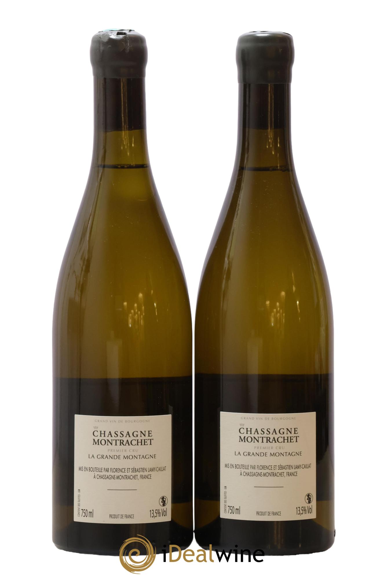 Chassagne-Montrachet 1er Cru La Grande Montagne Lamy-Caillat (Domaine) 2018 - Lot de 2 bouteilles - 1