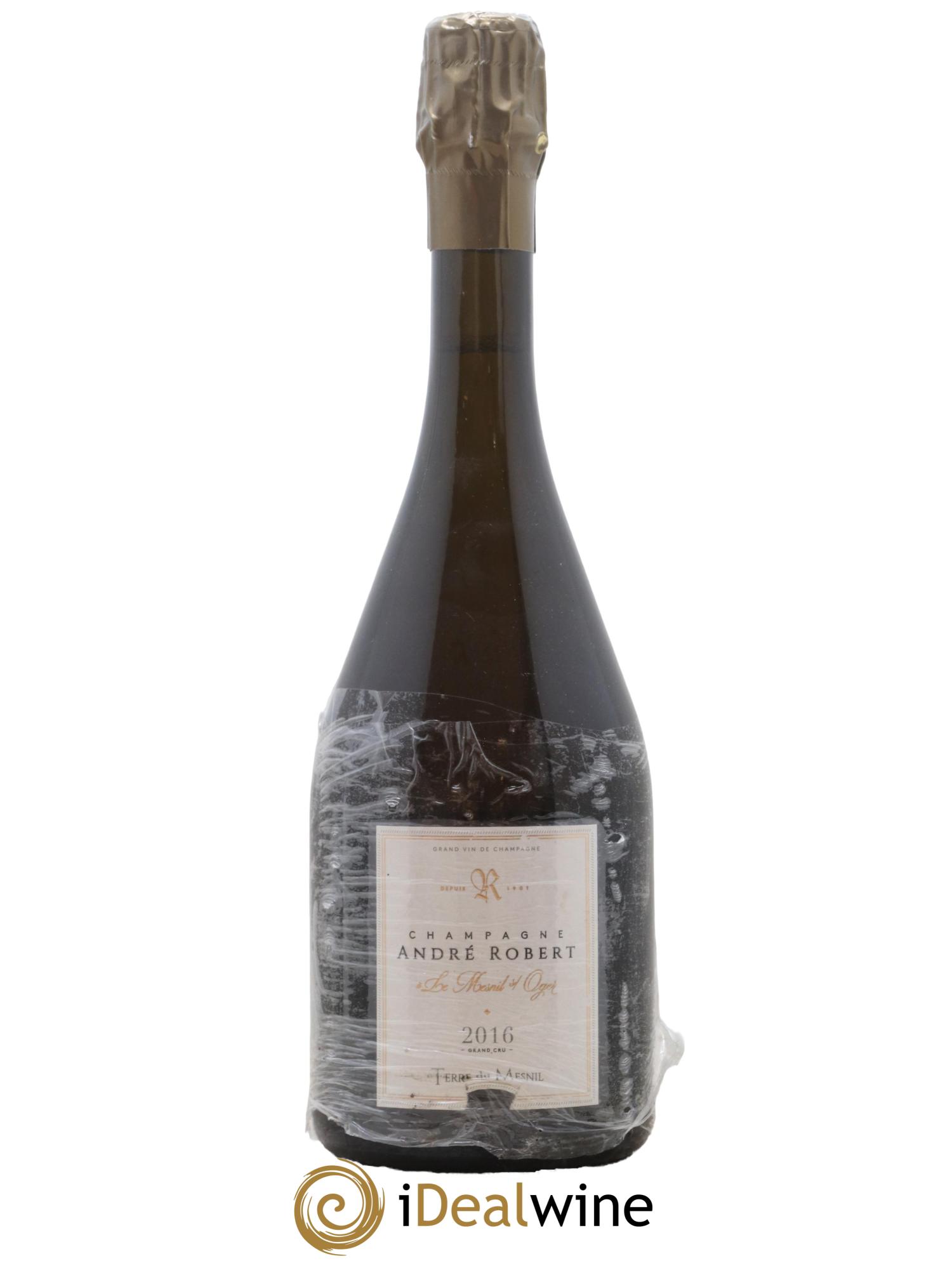 Terre du Mesnil Blanc de Blancs Grand Cru Brut André Robert 2016 - Lot de 1 bouteille - 0