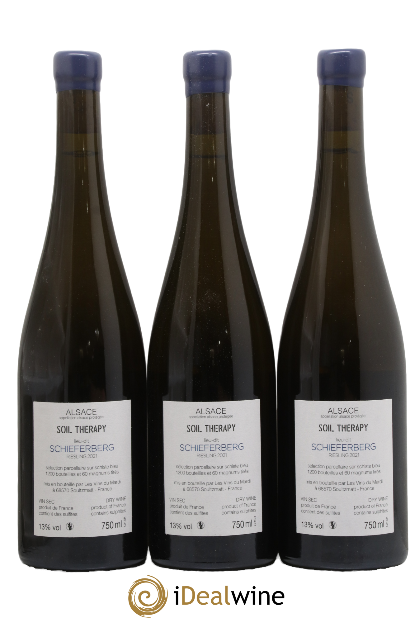 Alsace Riesling Schieferberg Soil Therapy 2021 - Lot de 3 bouteilles - 1