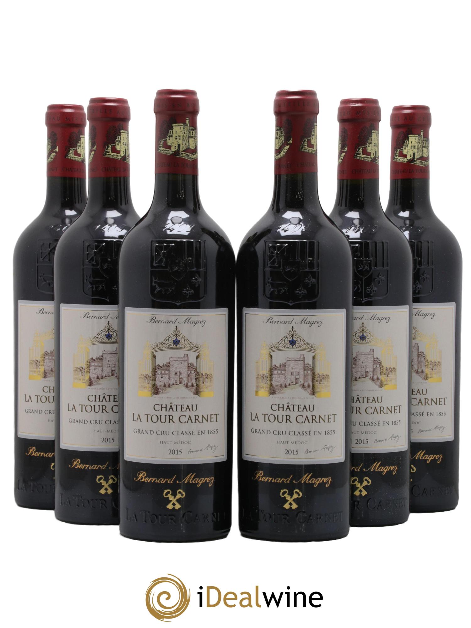 Château la Tour Carnet 4ème Grand Cru Classé 2015 - Lot de 6 bouteilles - 0