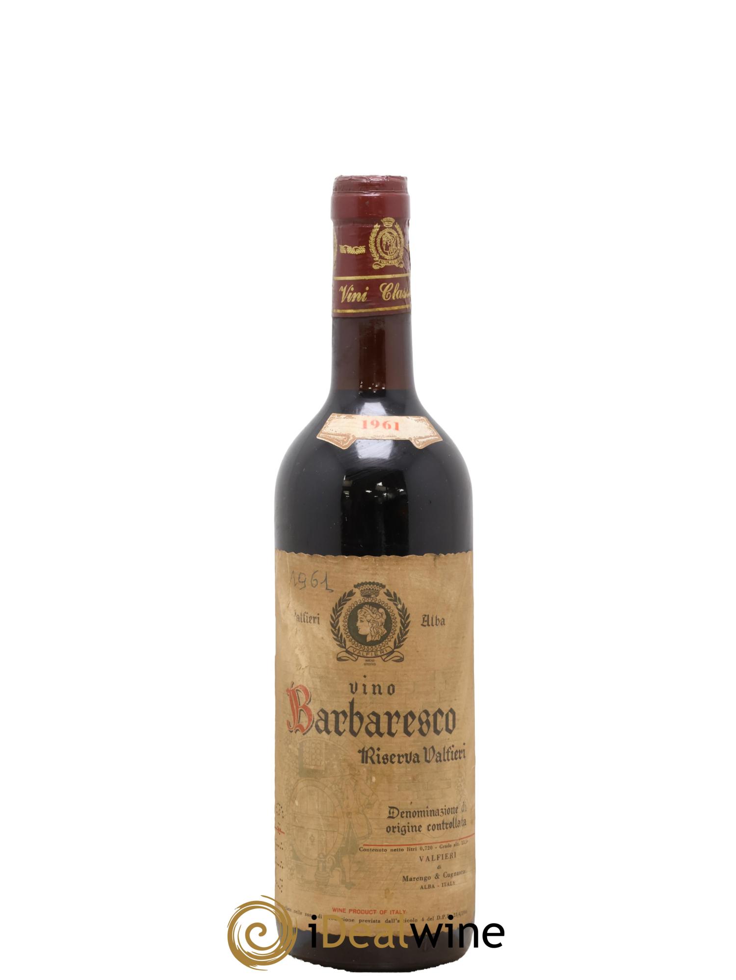 Barbaresco DOCG Riserva Valfieri 1961 - Posten von 1 Flasche - 0