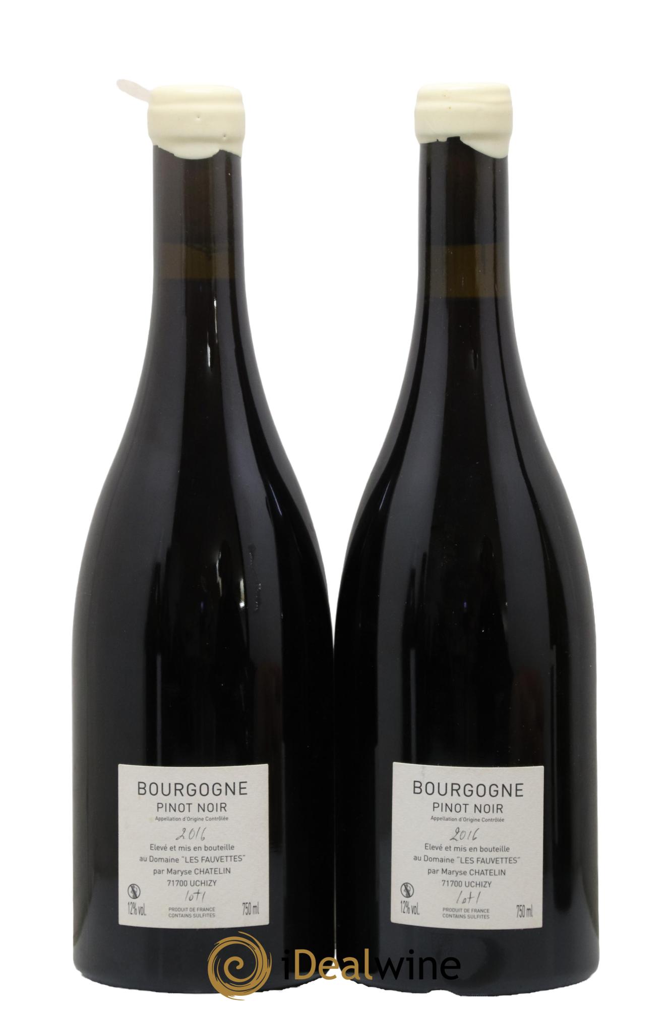 Bourgogne De L'Aube À L'Aube Les Fauvettes (Domaine) 2016 - Lot de 2 bouteilles - 1