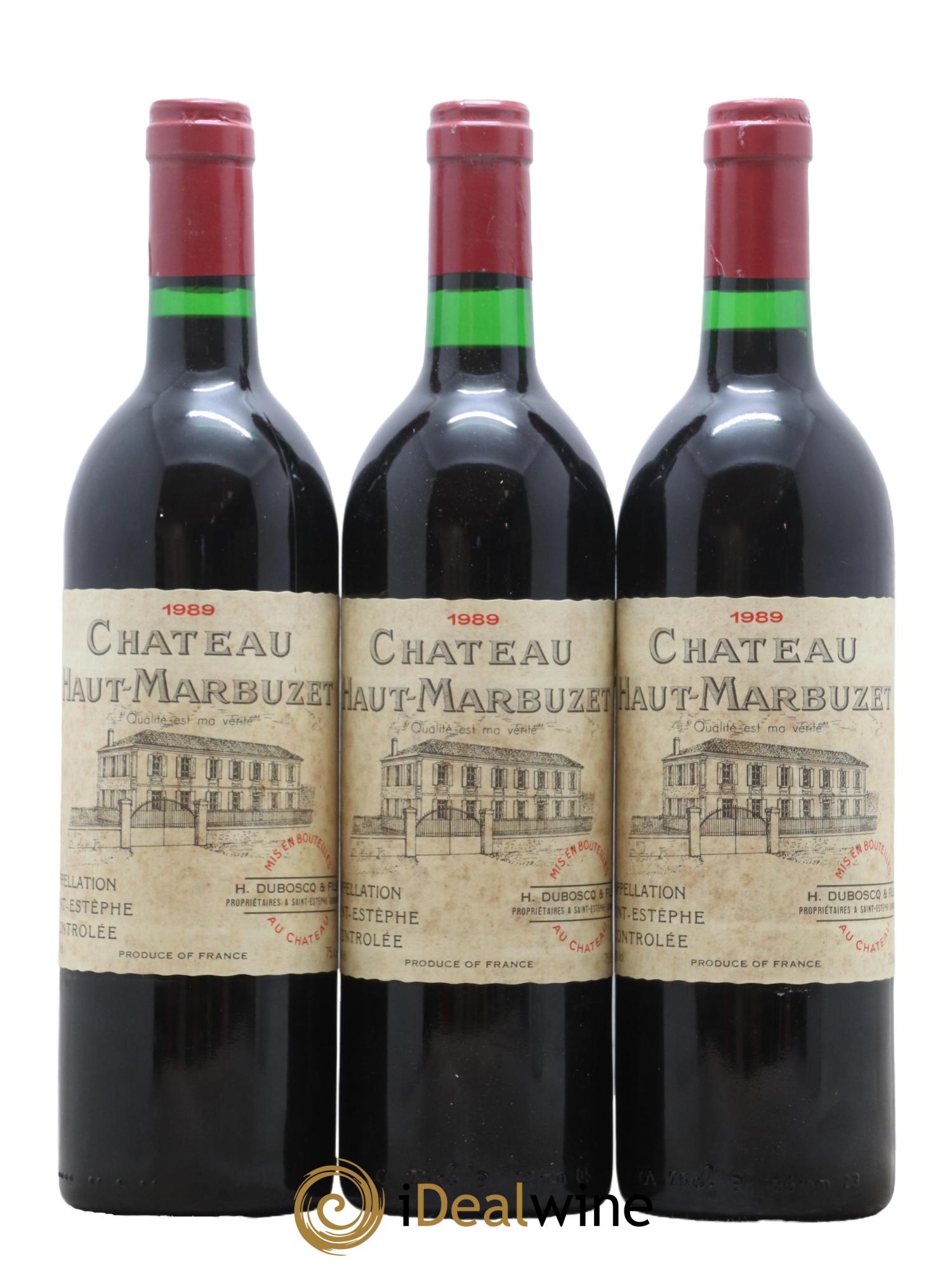 Château Haut Marbuzet 1989 - Lotto di 12 bottiglie - 2