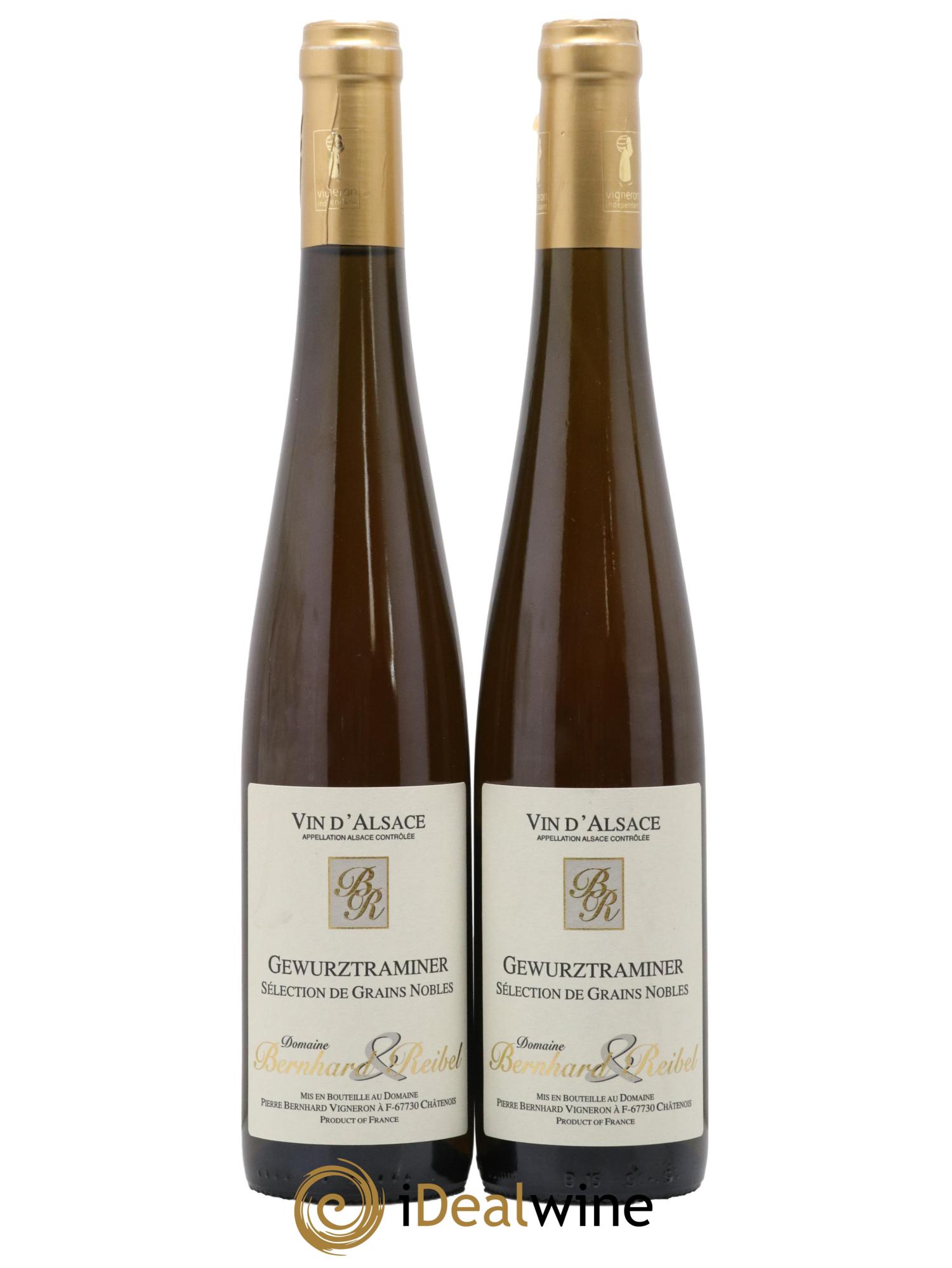 Alsace Gewurztraminer Selection de Grains Nobles Domaine Bernhard Reibel 2011 - Lot de 2 format 50cls - 0