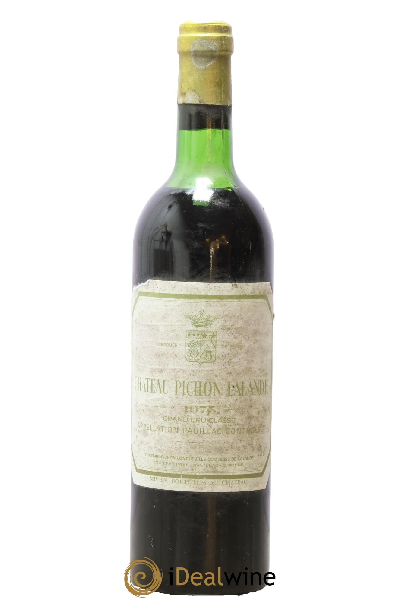Château Pichon Longueville Comtesse de Lalande 2ème Grand Cru Classé 1975 - Lot de 1 bouteille - 0